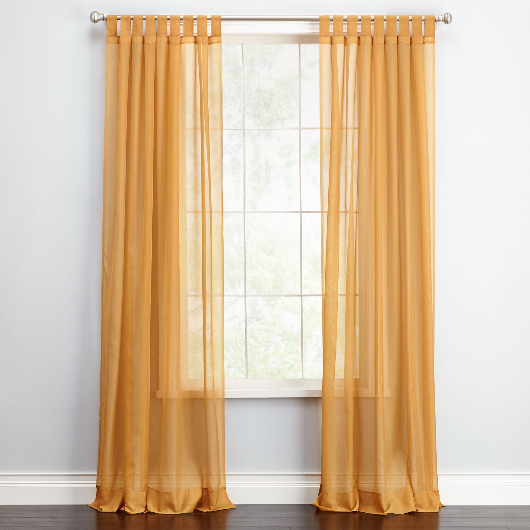 Bh Studio Sheer Voile Tab Top Panel Sheer Curtains