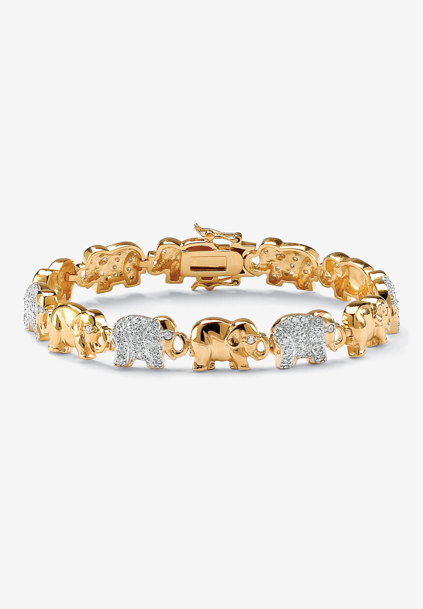 White gold outlet elephant bracelet