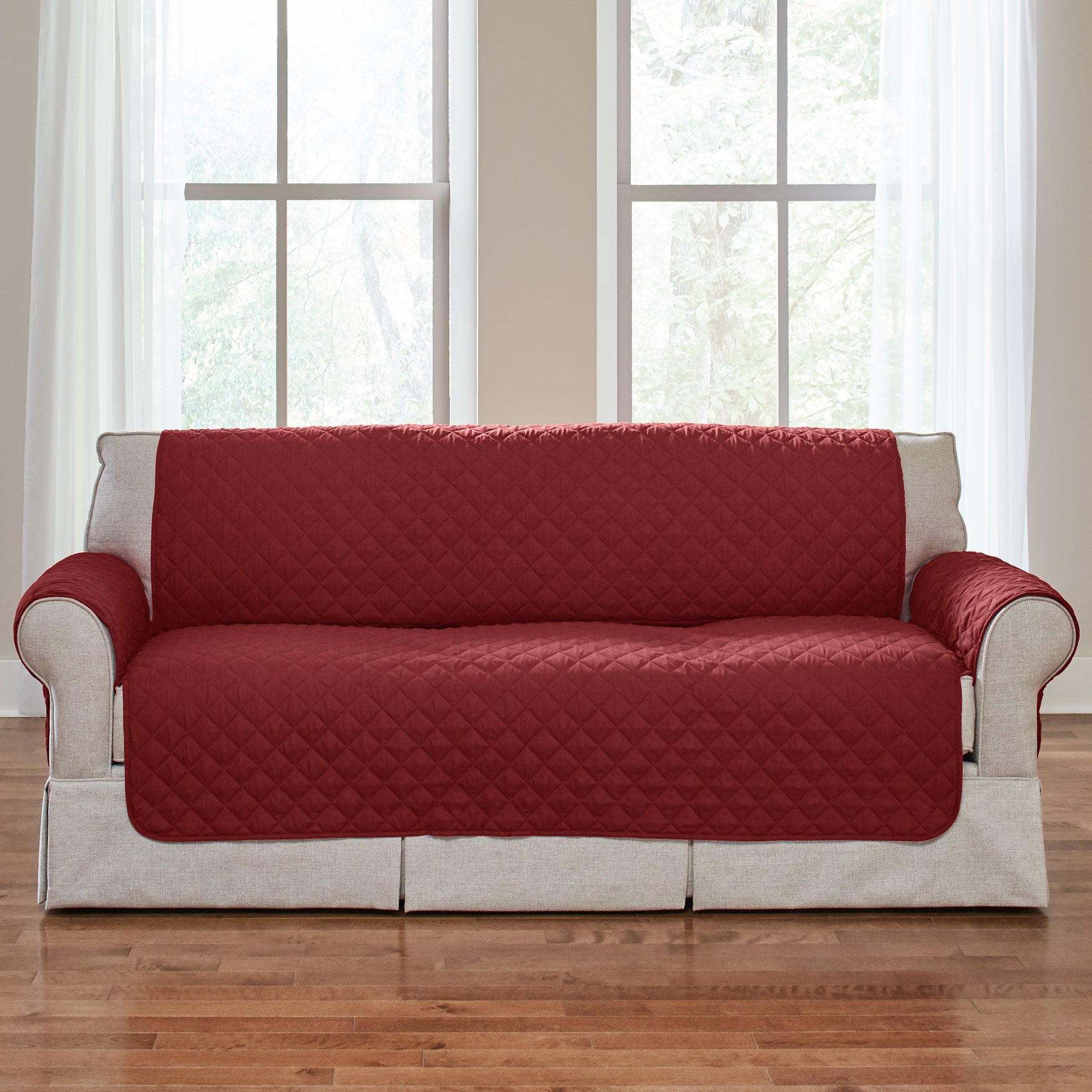Bh Studio Water Repellent Microfiber Sofa Protector Plus Size Bh Studio Water Repellent Microfiber Sofa Protector Merlot