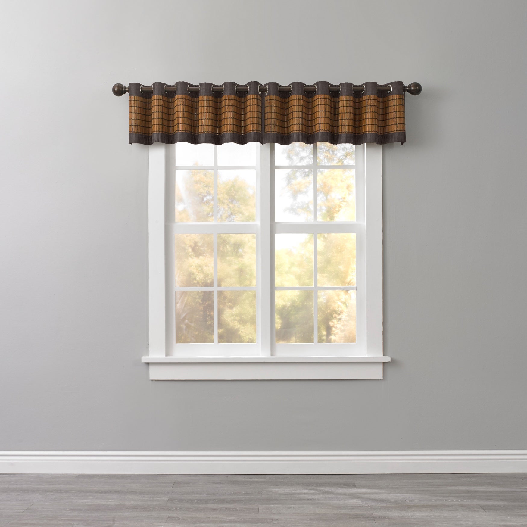 Bamboo Grommet Valance Window Brylane Home