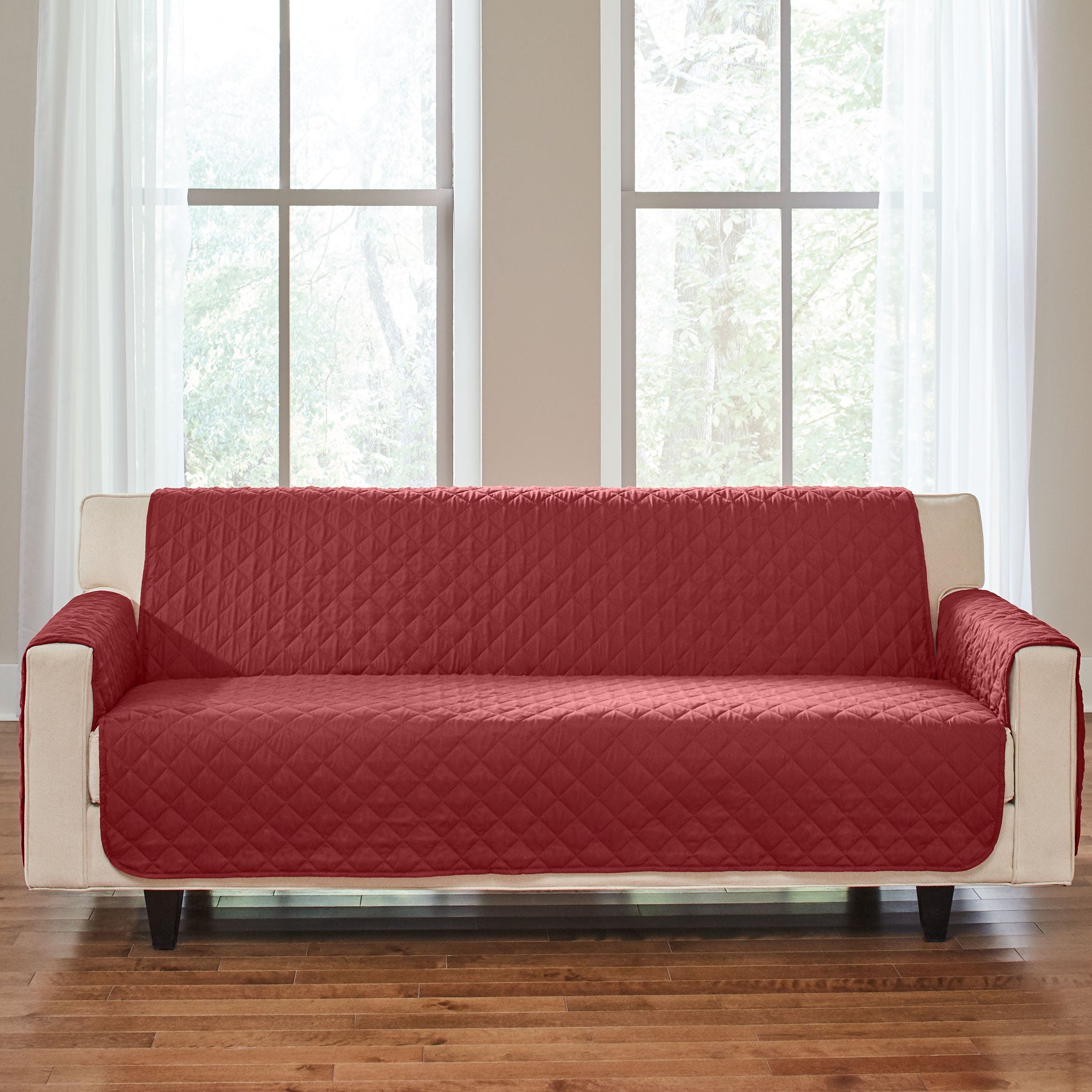 Bh Studio Water Repellent Microfiber Extra Long Sofa Protector