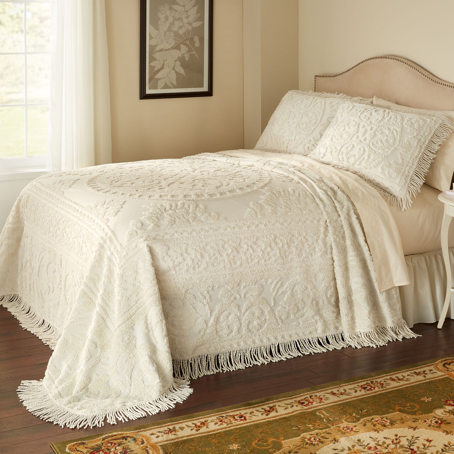 Medallion Chenille Bedspread | Brylane Home