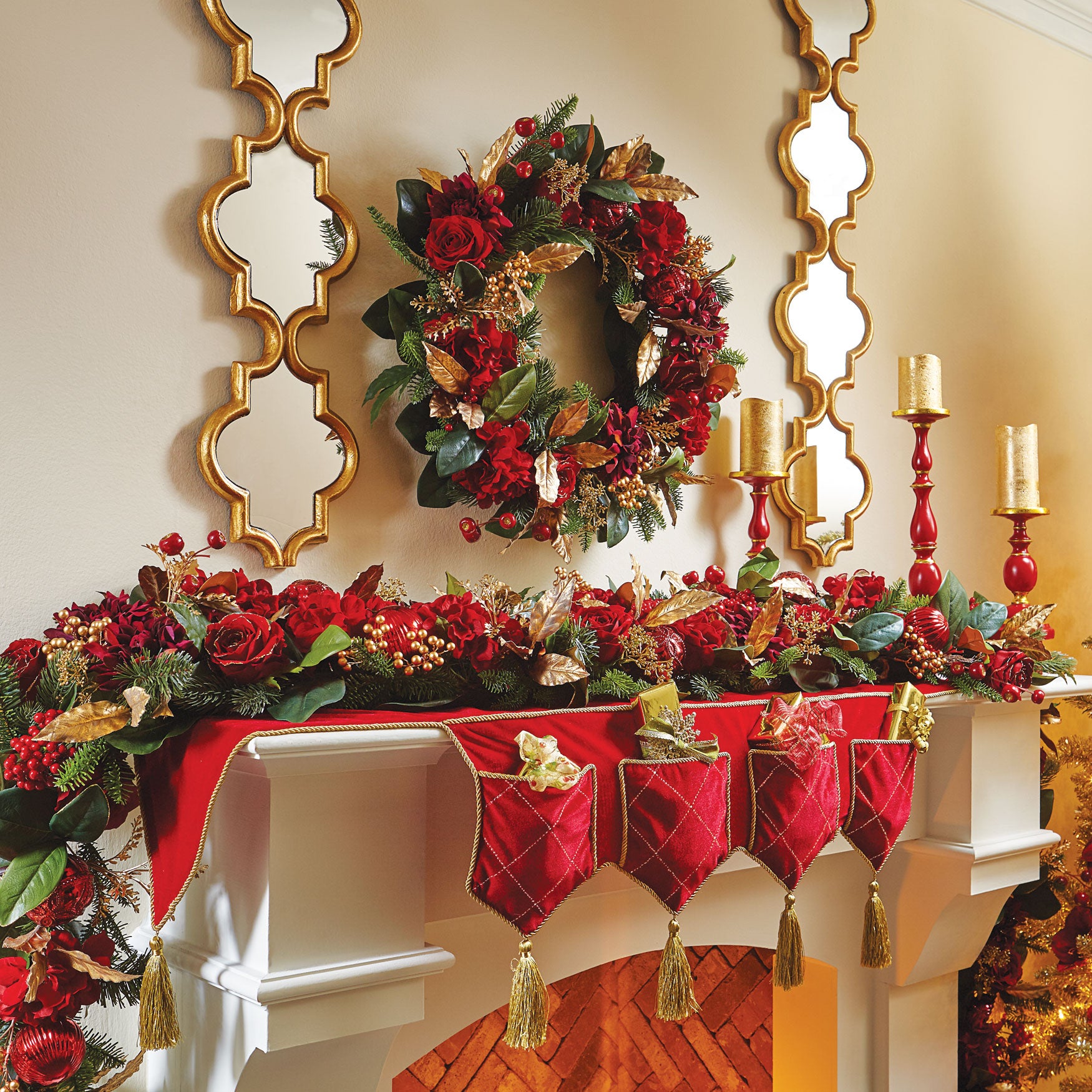 Royalty Wreath Indoor Christmas Décor Brylane Home