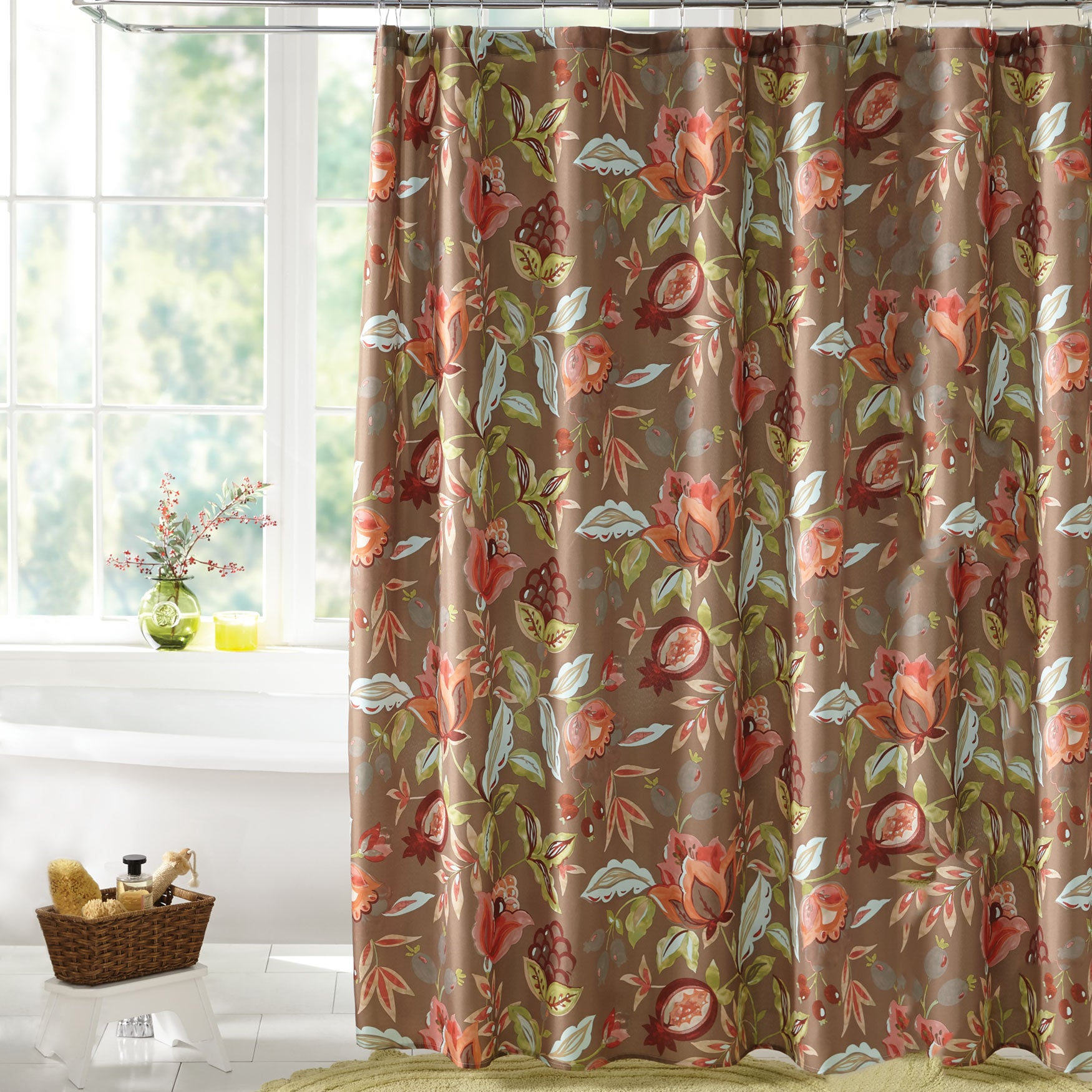 13Pc. Sadie Floral Shower Curtain Set Brylane Home