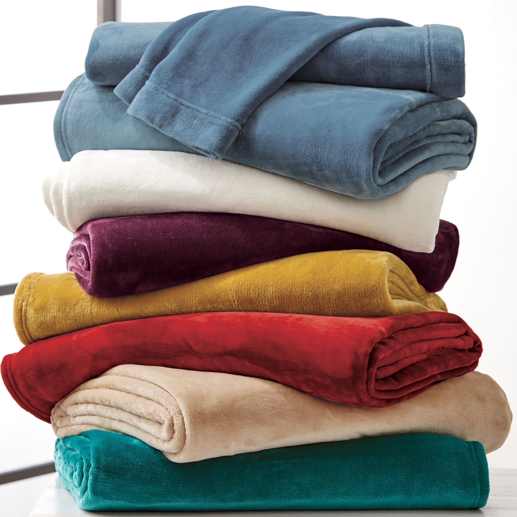 BH Studio 4Pc. Microfleece Sheet Set Bedding Brylane Home