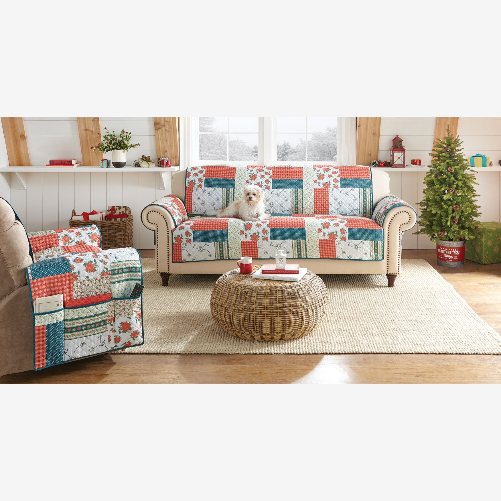 Printed Faux Patchwork Protectors Collection, 