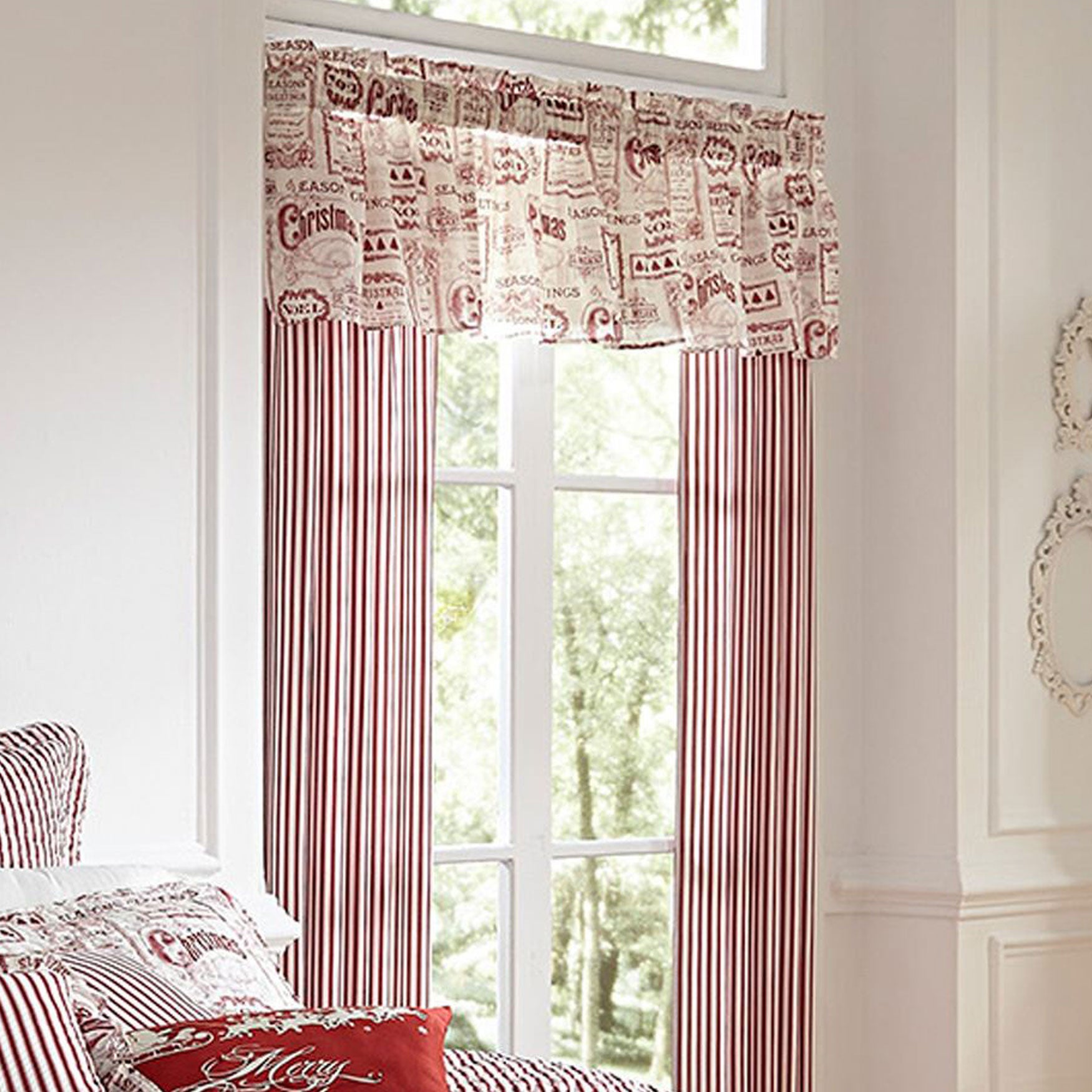 Vintage Christmas Valance Valances Brylane Home