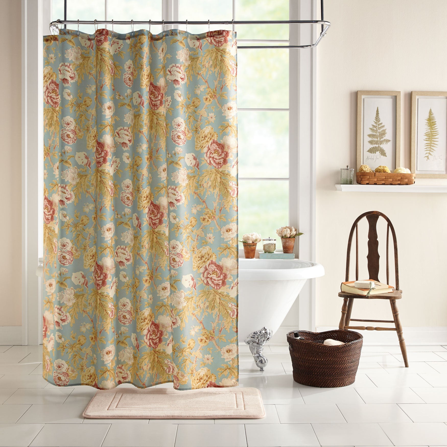 15Pc. Victoria Shower Curtain Set Brylane Home