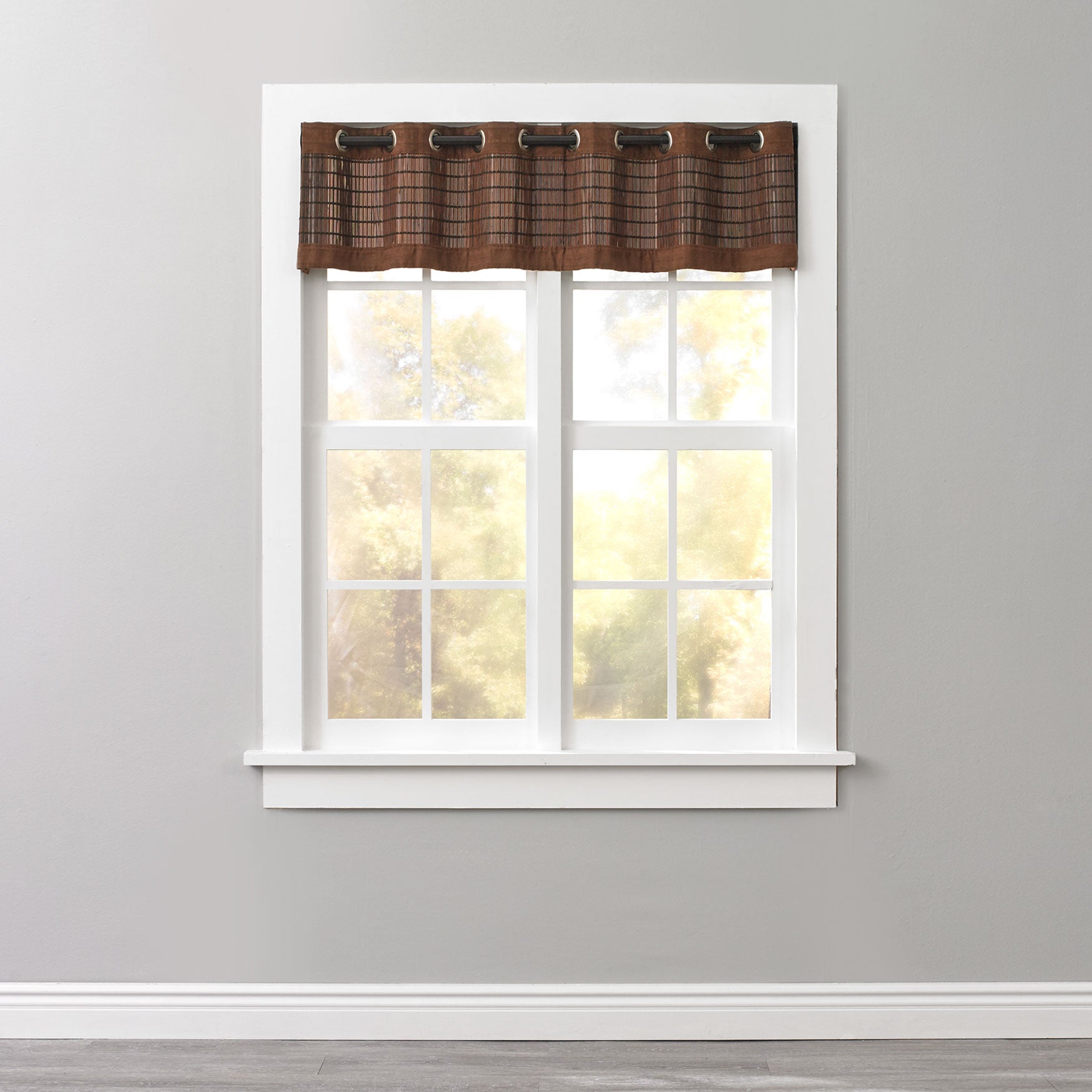 Bamboo Grommet Valance Plus Size Valances Brylane Home
