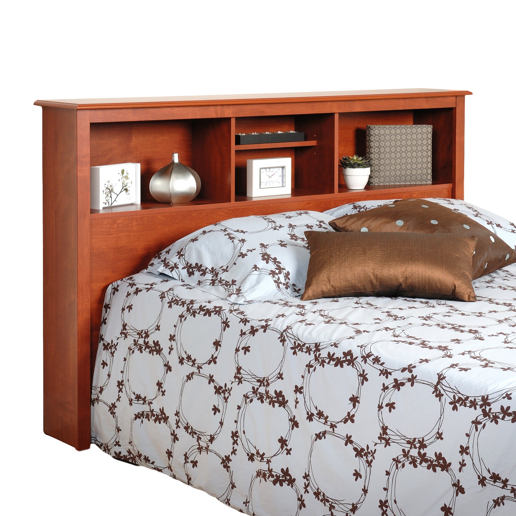 Monterey Cherry Double Queen Bookcase Headboard Plus Size Monterey Cherry Double Queen Bookcase Headboard
