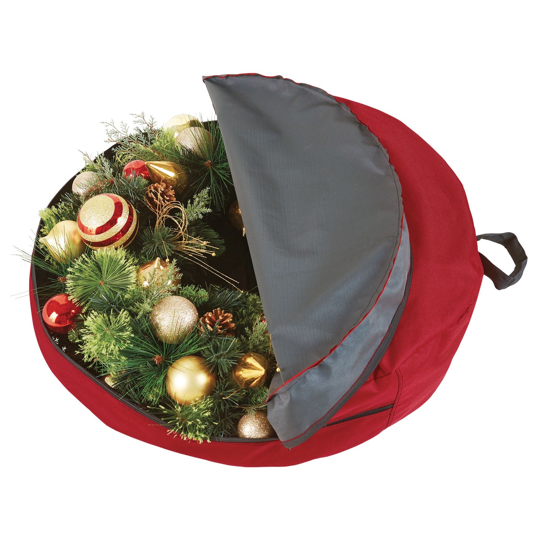 30" Wreath Storage Bag Wreaths, Garlands & Swags Brylane Home