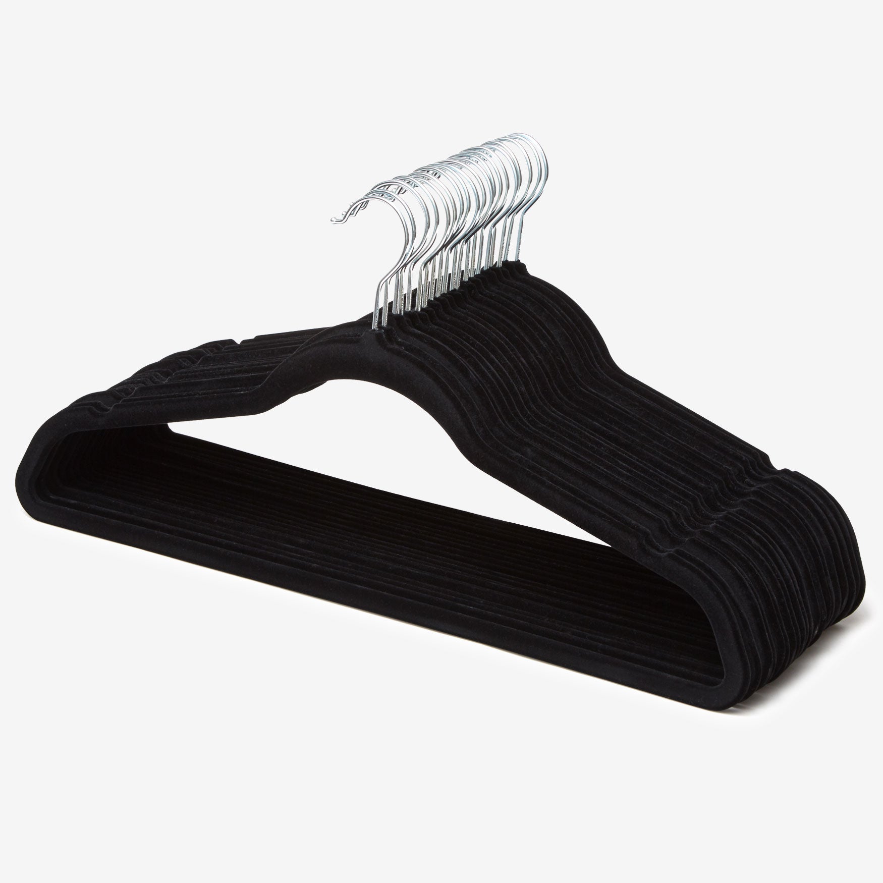 Mia Velvet Hangers Set Of 20 Closet Space Savers Brylane Home