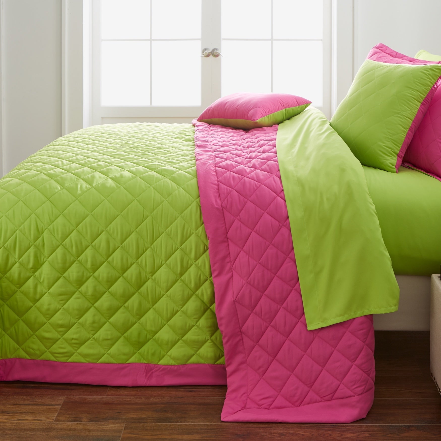 BH Studio Reversible Quilted Bedspread Brylane Home