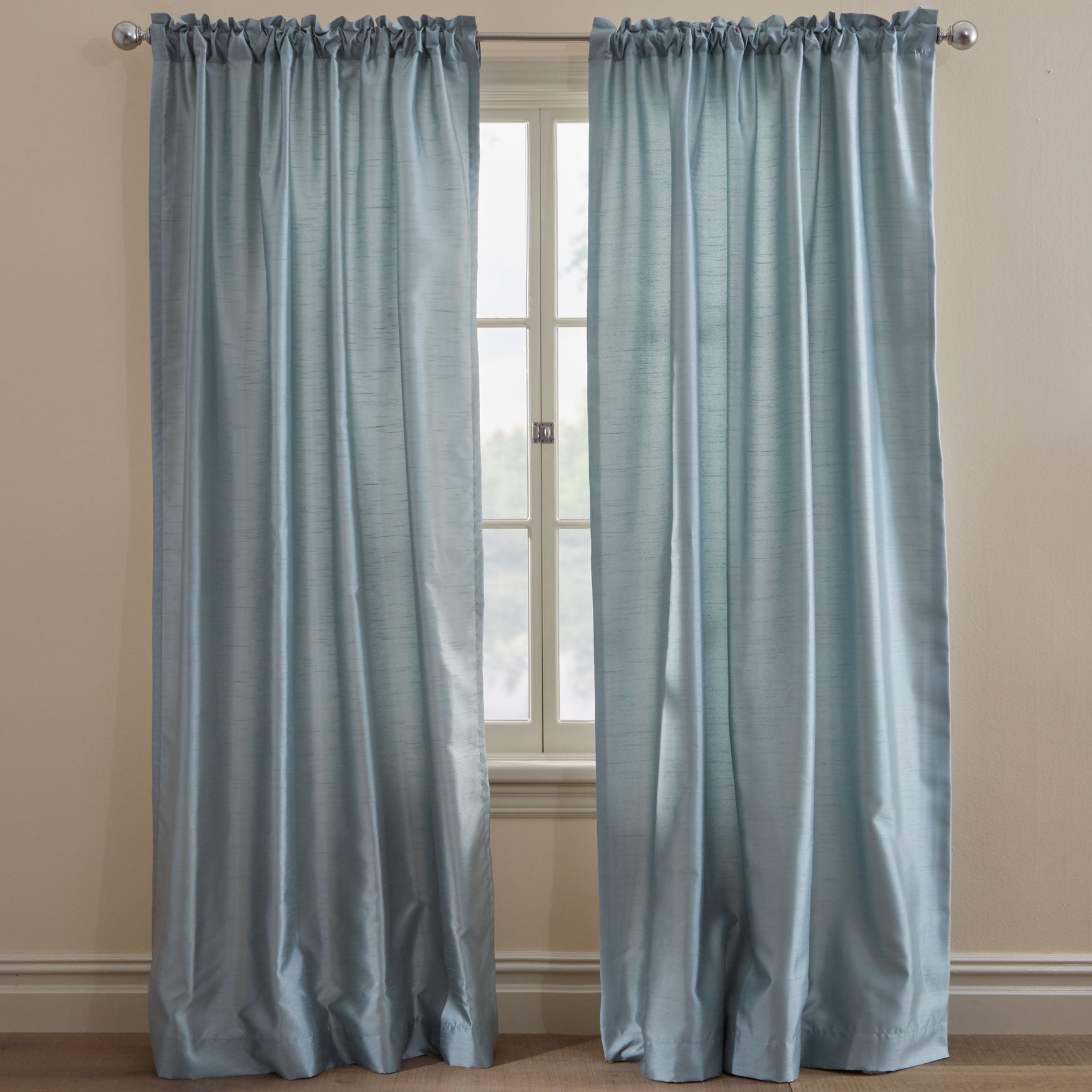 Ming Faux Silk Thermal Lined Panel Pair Curtains Amp Drapes