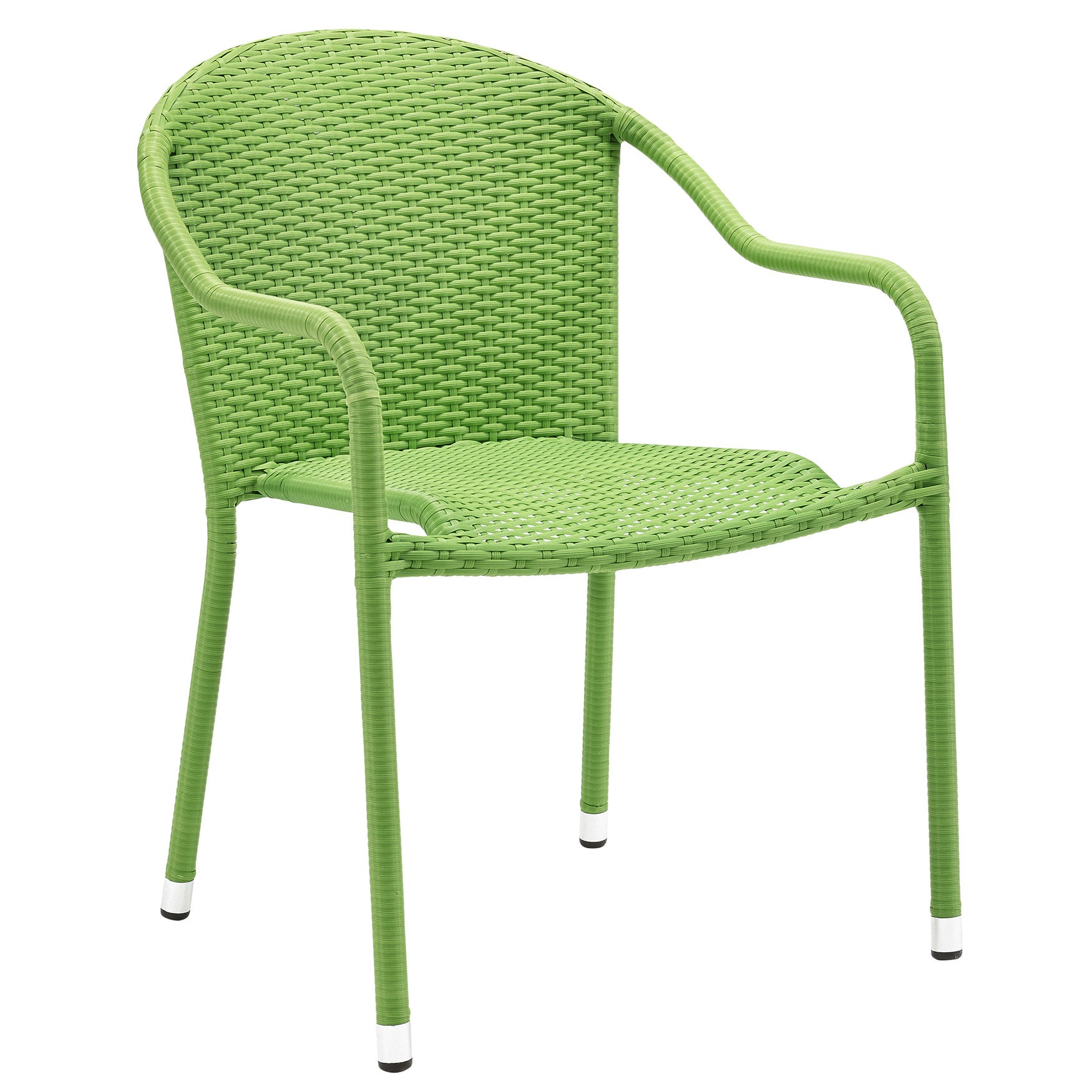 Palm Harbor Outdoor Wicker Stackable Chairs Set of 4 Brylane Home