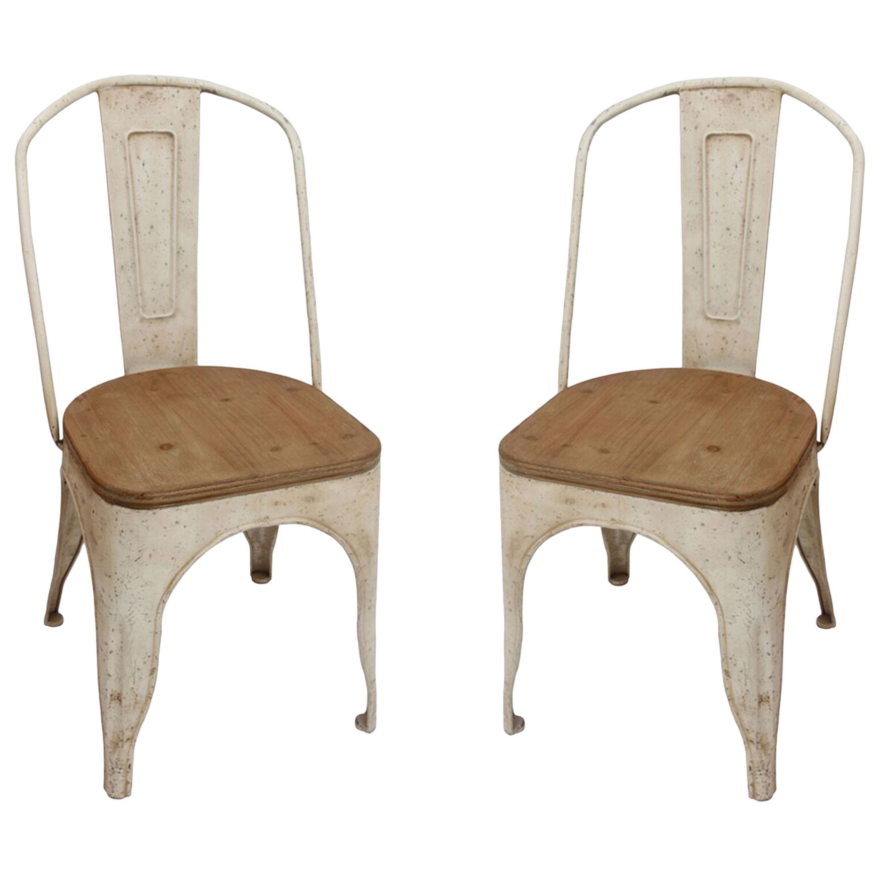 White metal farmhouse chairs sales