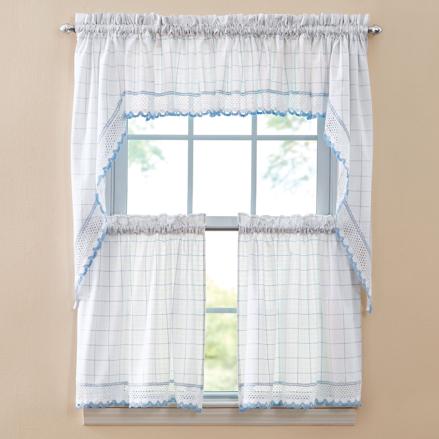 Adirondack Tier Pair Kitchen Curtains Brylane Home