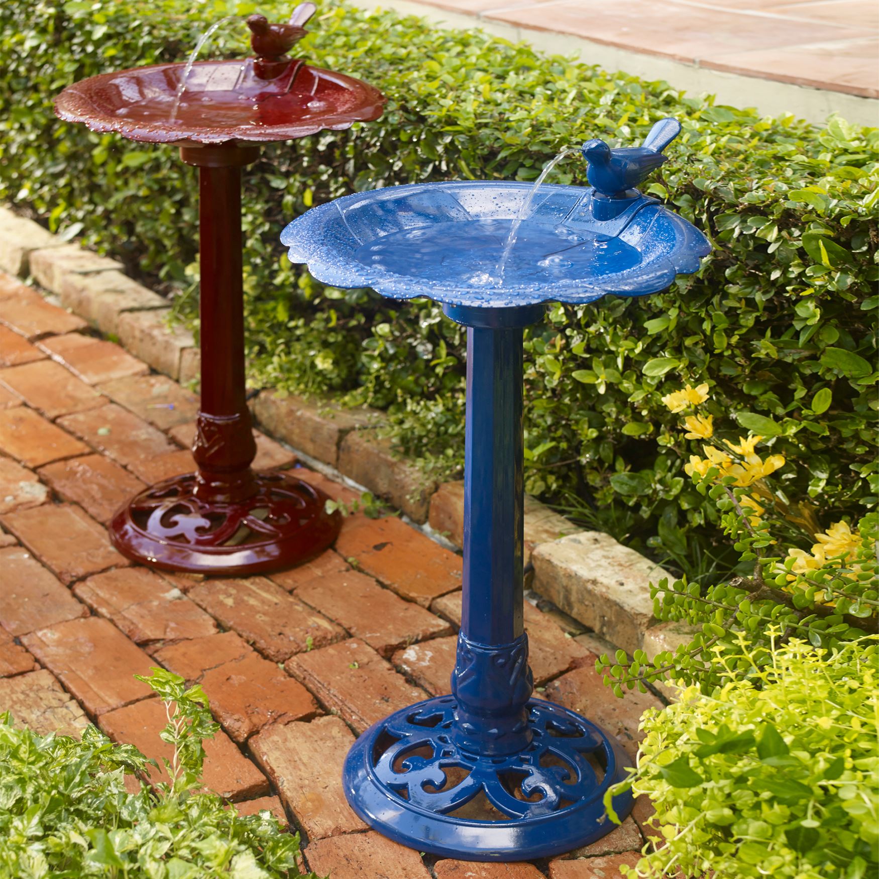 Levine Resin Bird Bath Fountain Décor Brylane Home