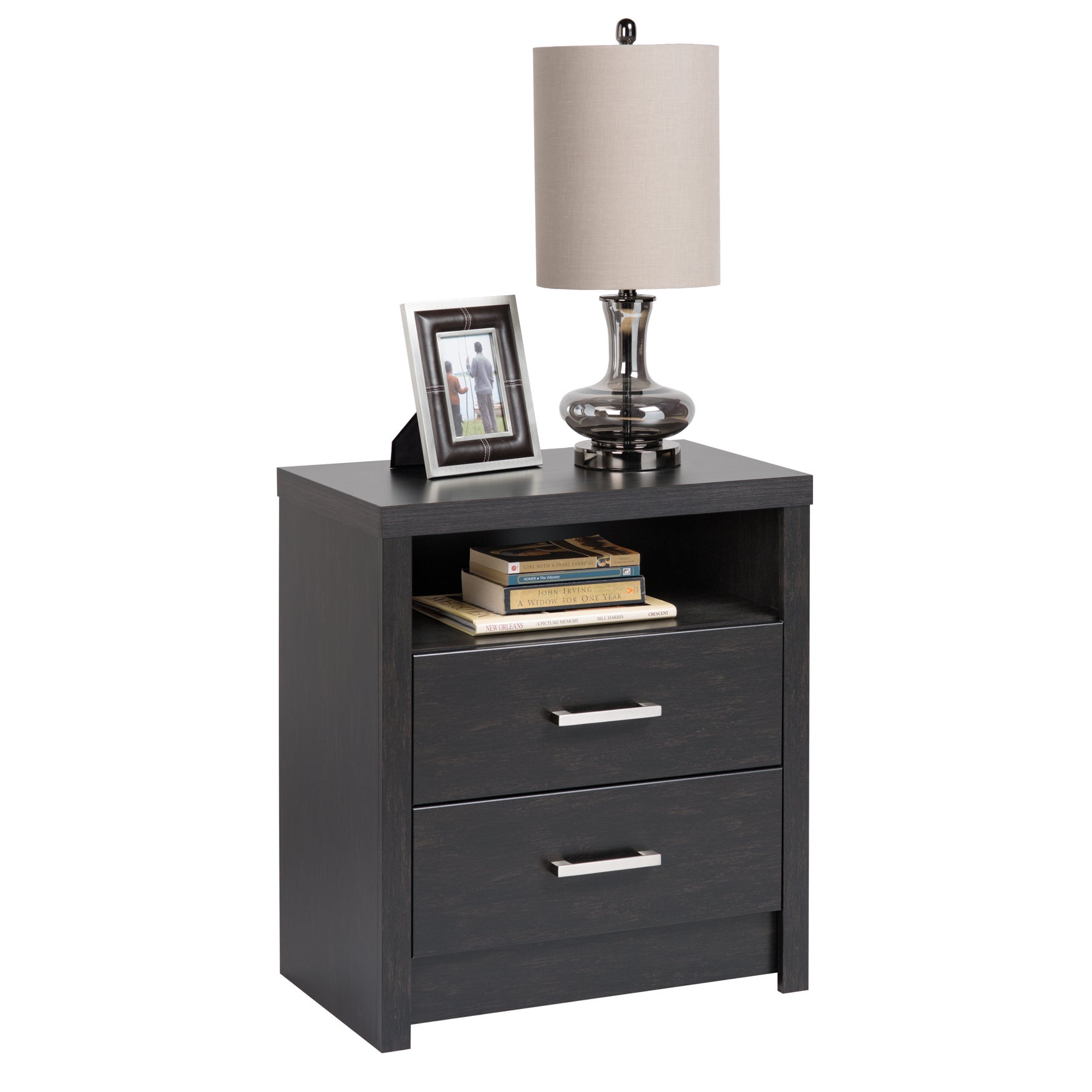 District Tall 2-Drawer Nightstand | Brylane Home