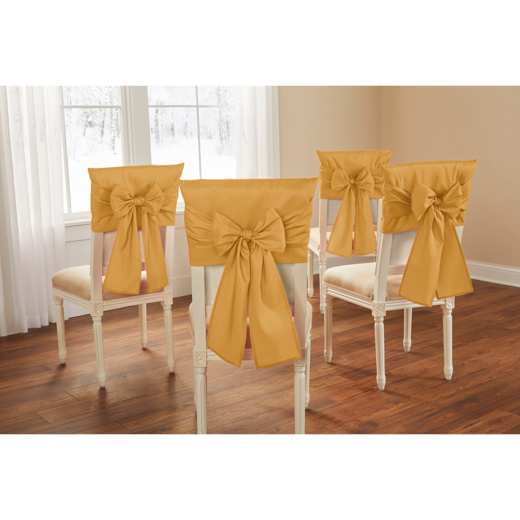 Seasonal Set of 4 Chair Bows 4493096 Brylane Home