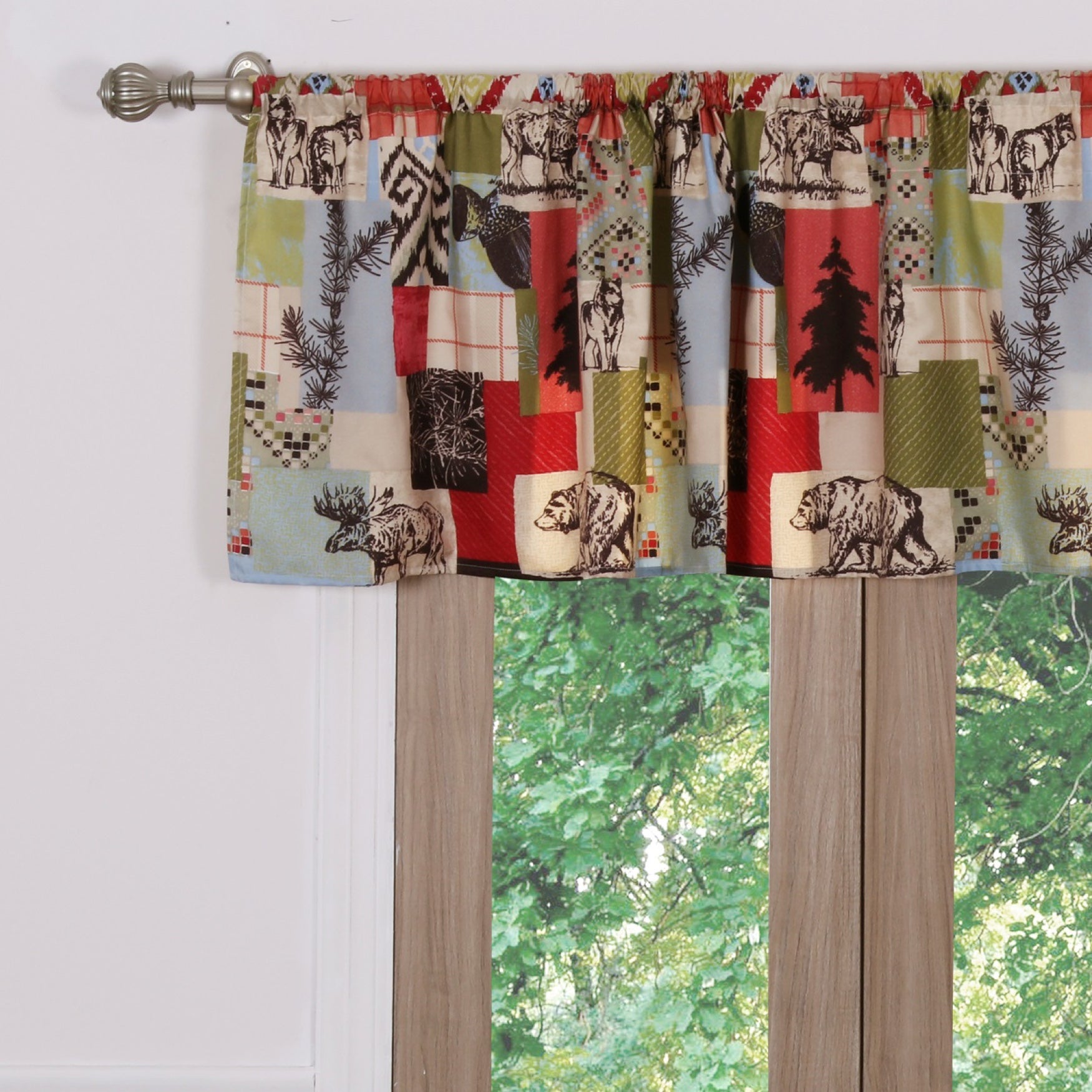 Rustic Lodge Window Valance Brylane Home