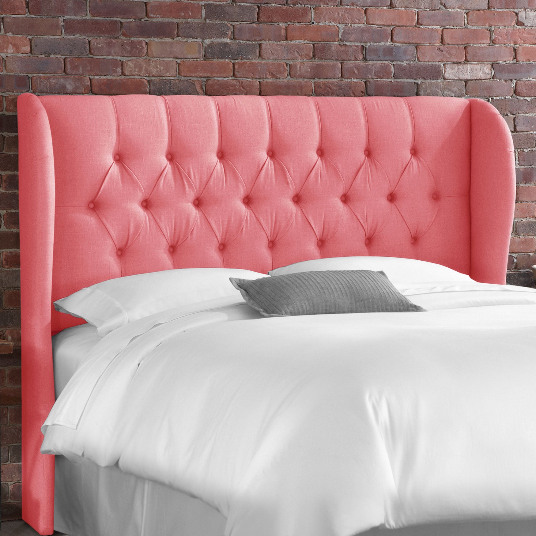 Roma tufted wingback headboard discount