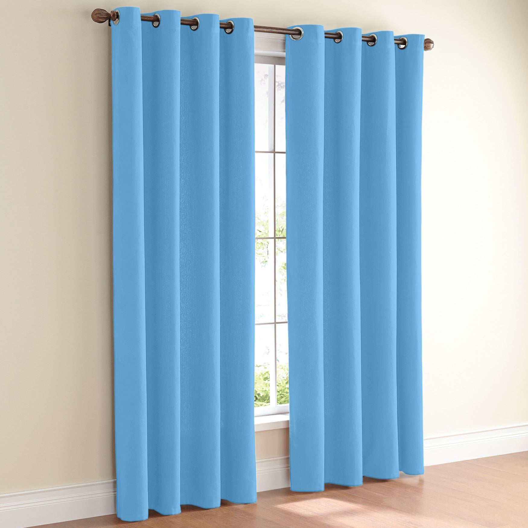 BrylaneHome® Studio Canvas Grommet Curtain Window Brylane Home