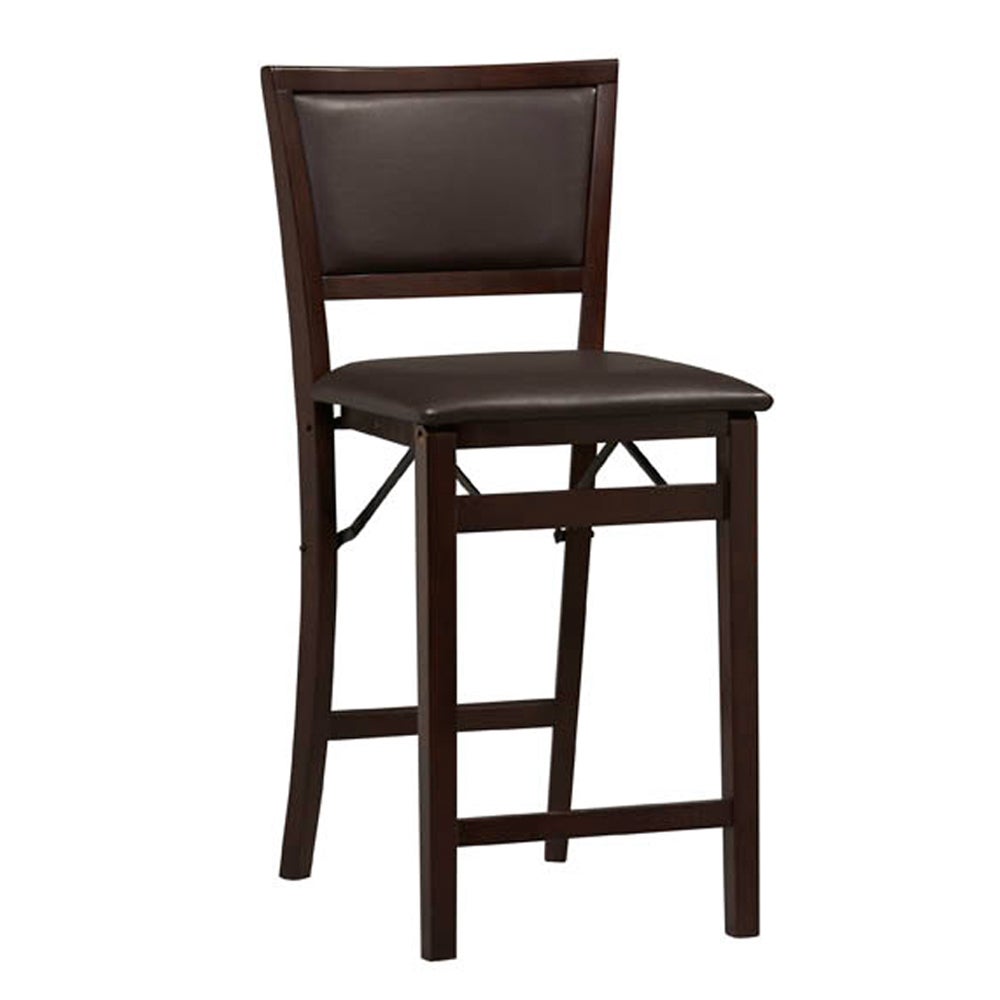 Triena Pad Back Folding Counter Stool 24" Brylane Home