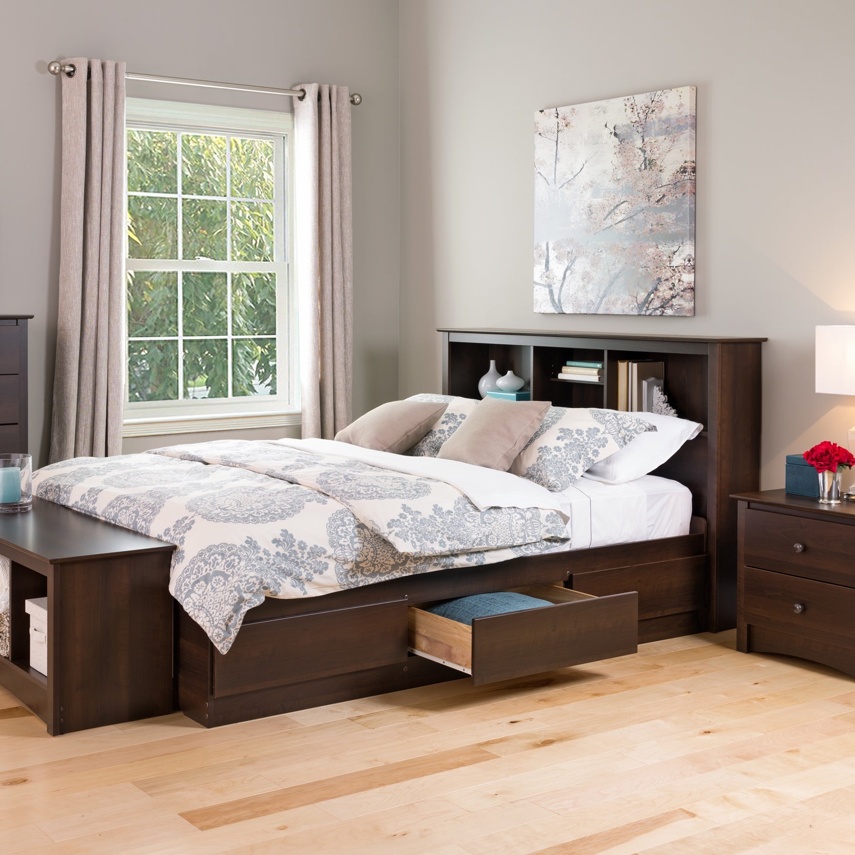 Queen Mate S Platform Storage Bed With 6 Drawers Brylane Home