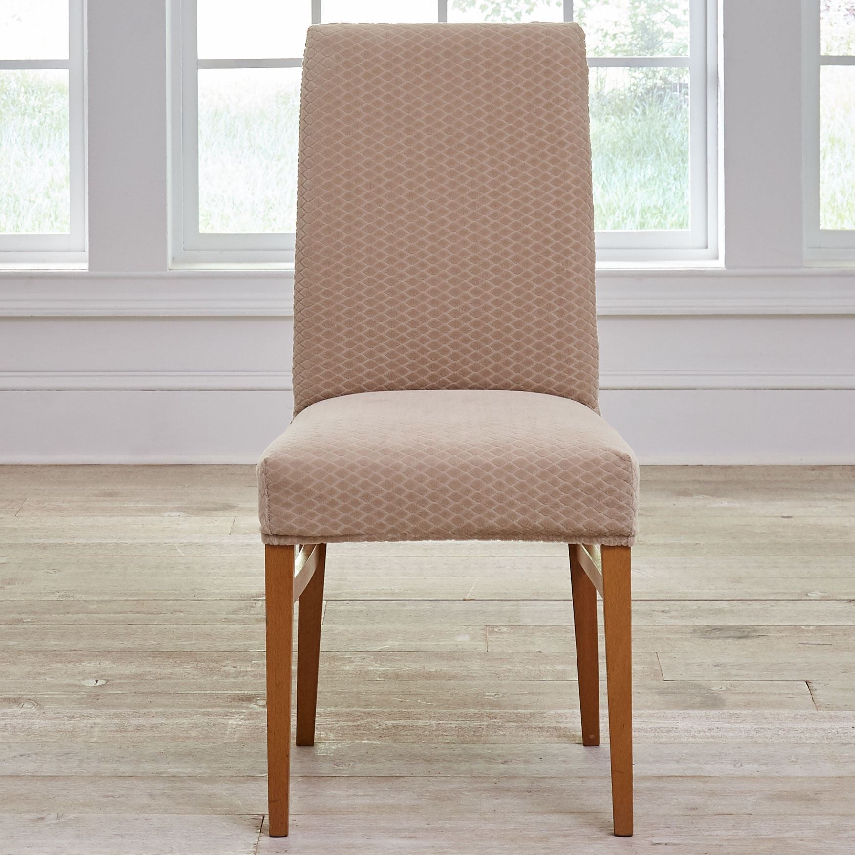 Bh Studio Stretch Diamond Dining Chair Slipcover Plus Size Bh Studio Stretch Diamond Dining Chair Slipcover
