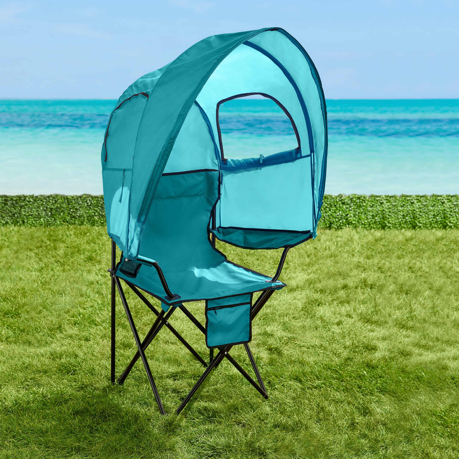 Camp Chair with Canopy| Beach Chairs | Brylane Home