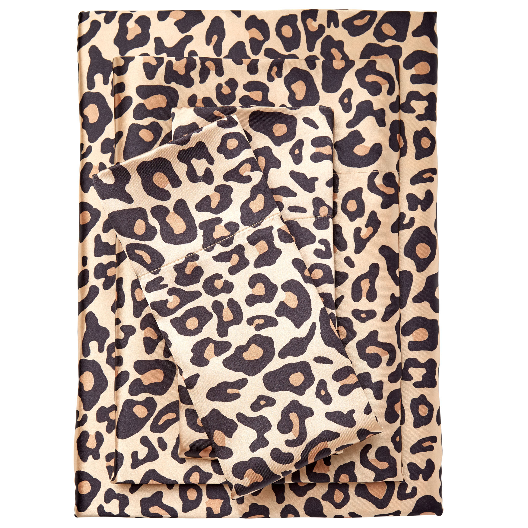 Satin Leopard Sheet Set| Bedding | Brylane Home