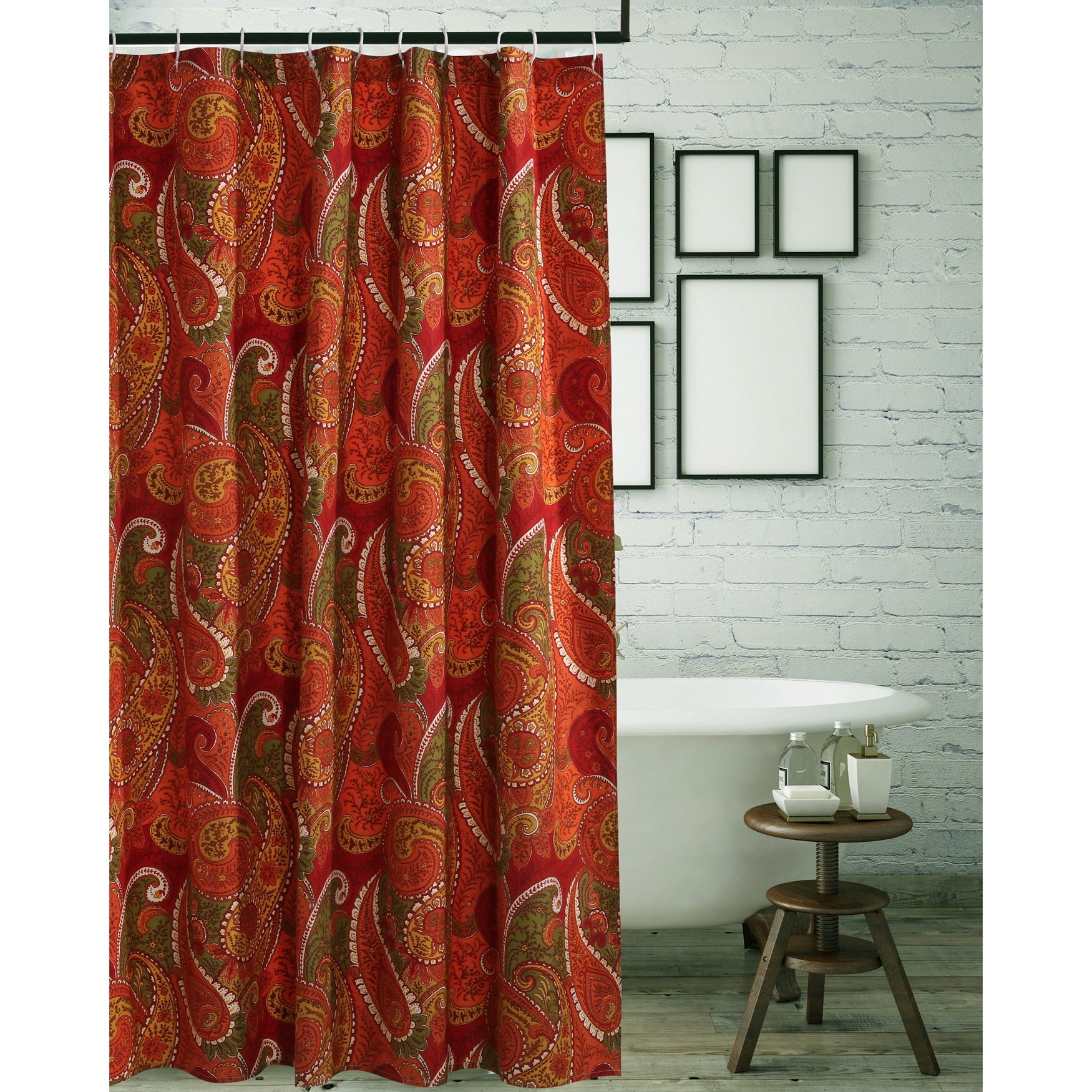 Tivoli Cinnamon Shower Curtain Brylane Home