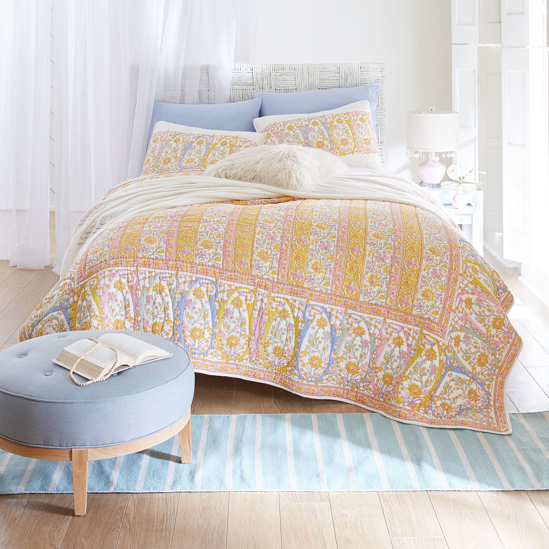 India Paisley Quilt Bedding Brylane Home