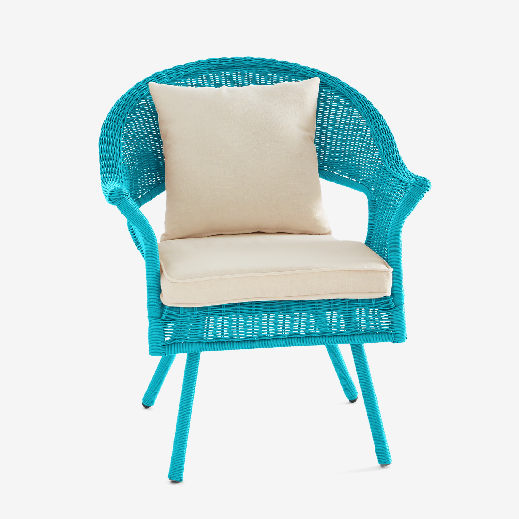 Roma All-Weather Wicker Stacking Chair, POOL