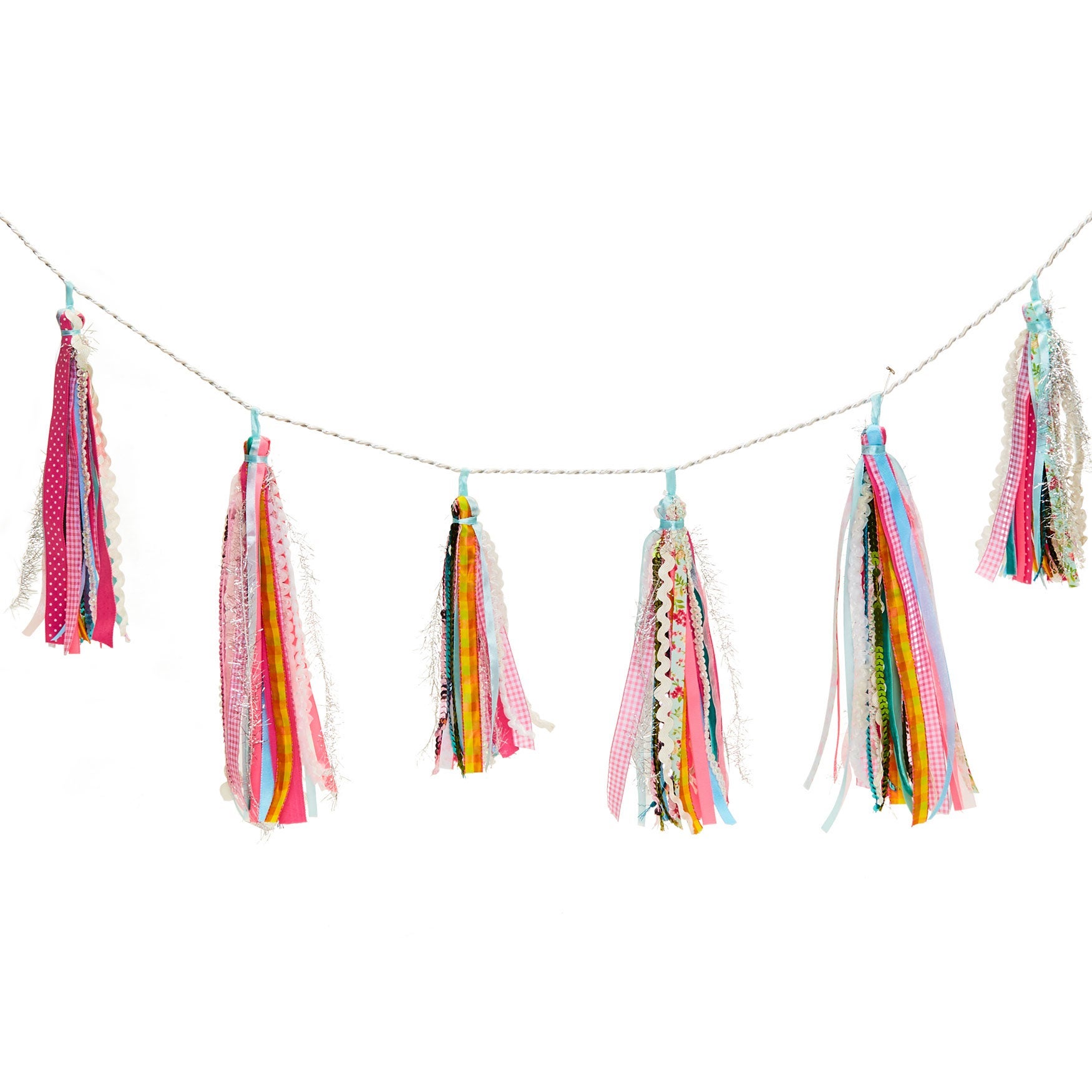 Ribbon Tassel Garland Décor Brylane Home