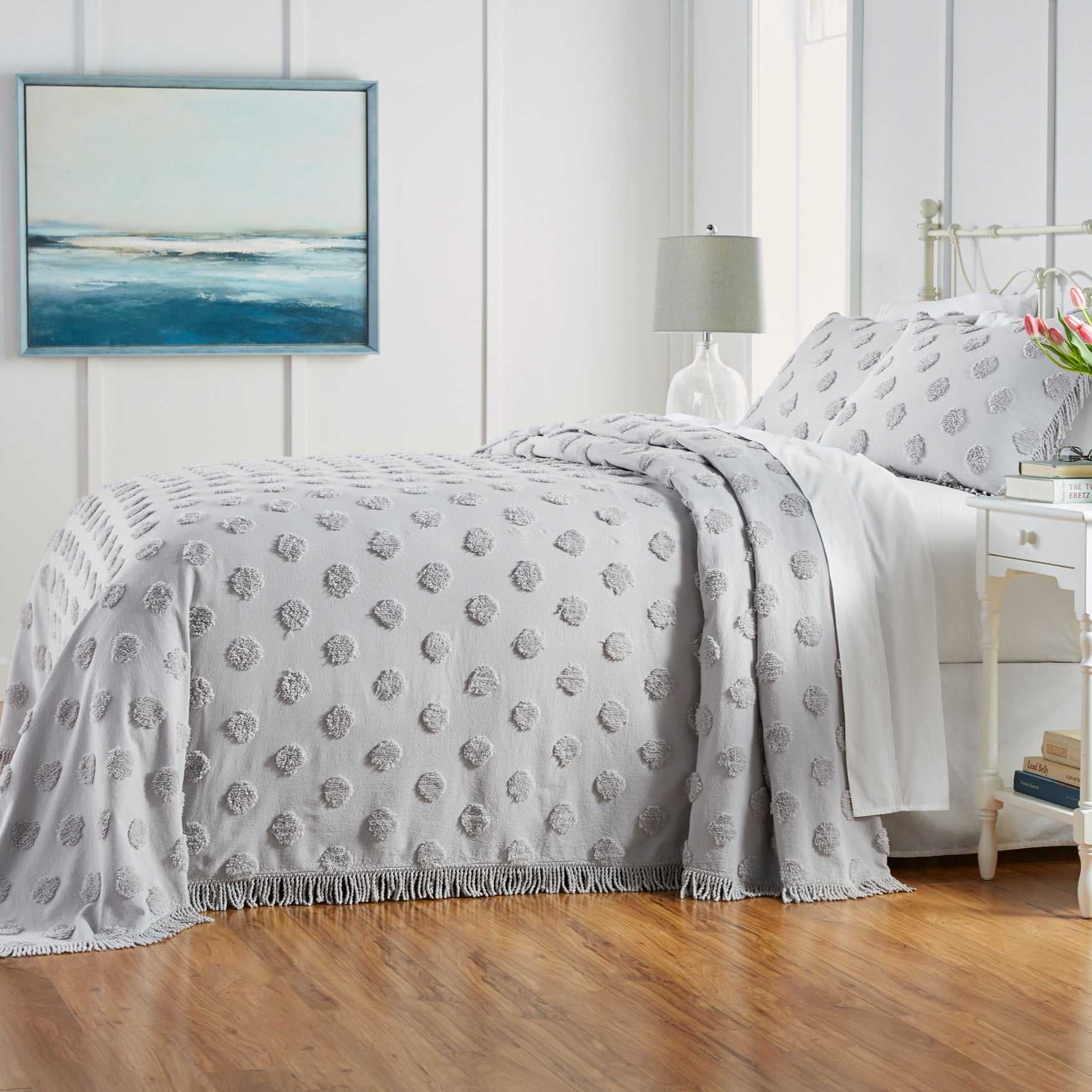 Pepper Dot Chenille Bedspread | Brylane 