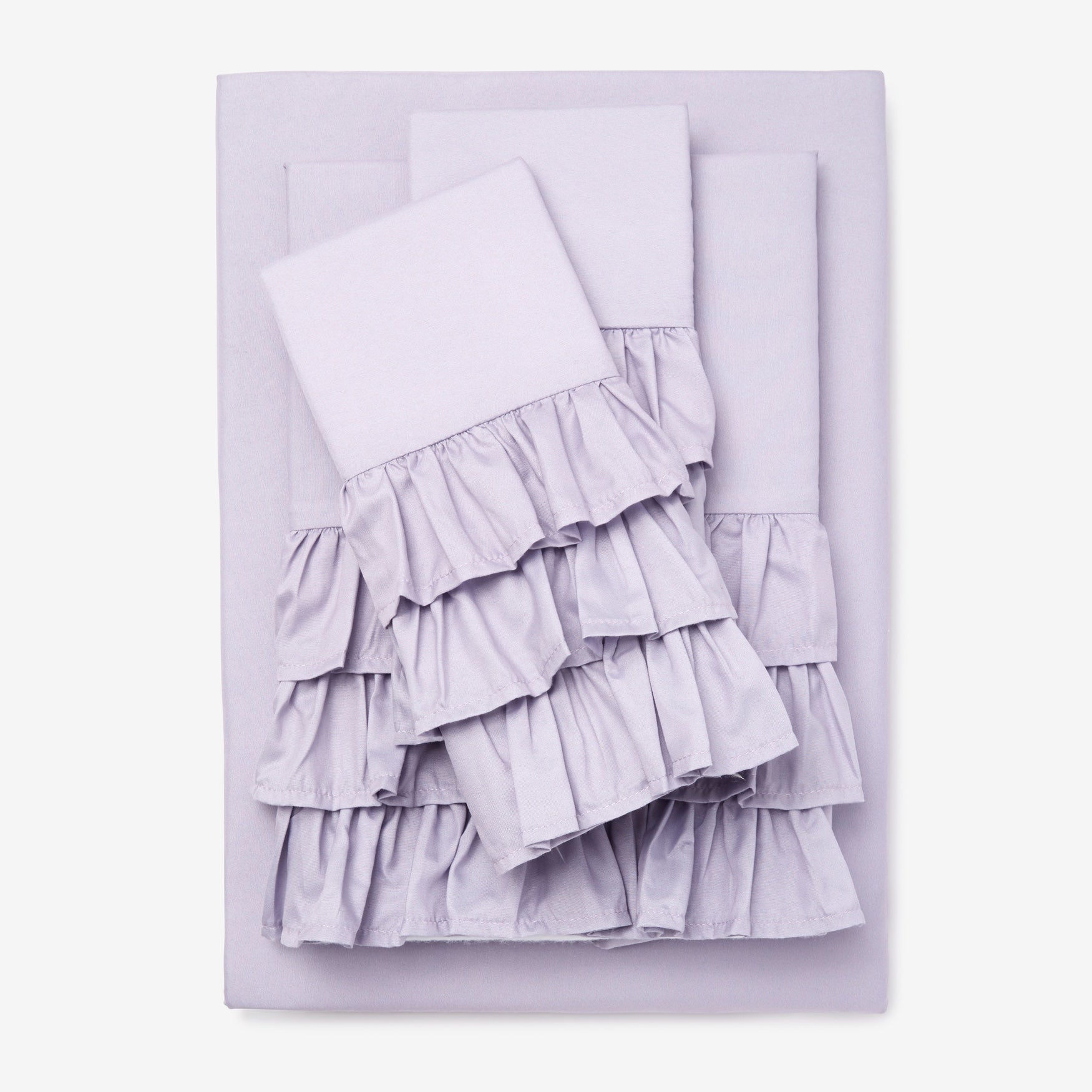 Ruffle Microfiber Sheet Set Plus Size Sheets Brylane Home Ruffle Microfiber Sheet Set