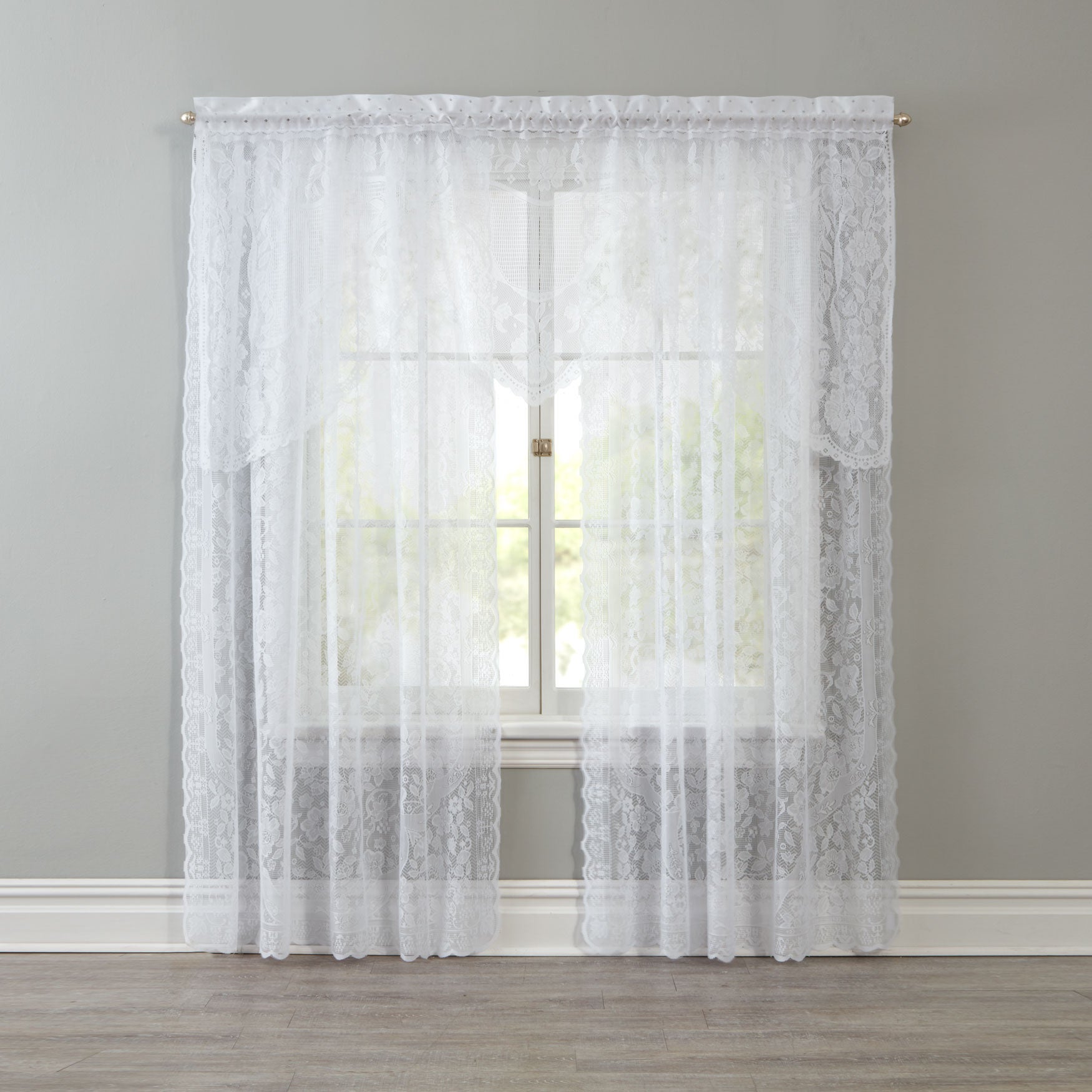 Windsor Lace RodPocket Panel Brylane Home