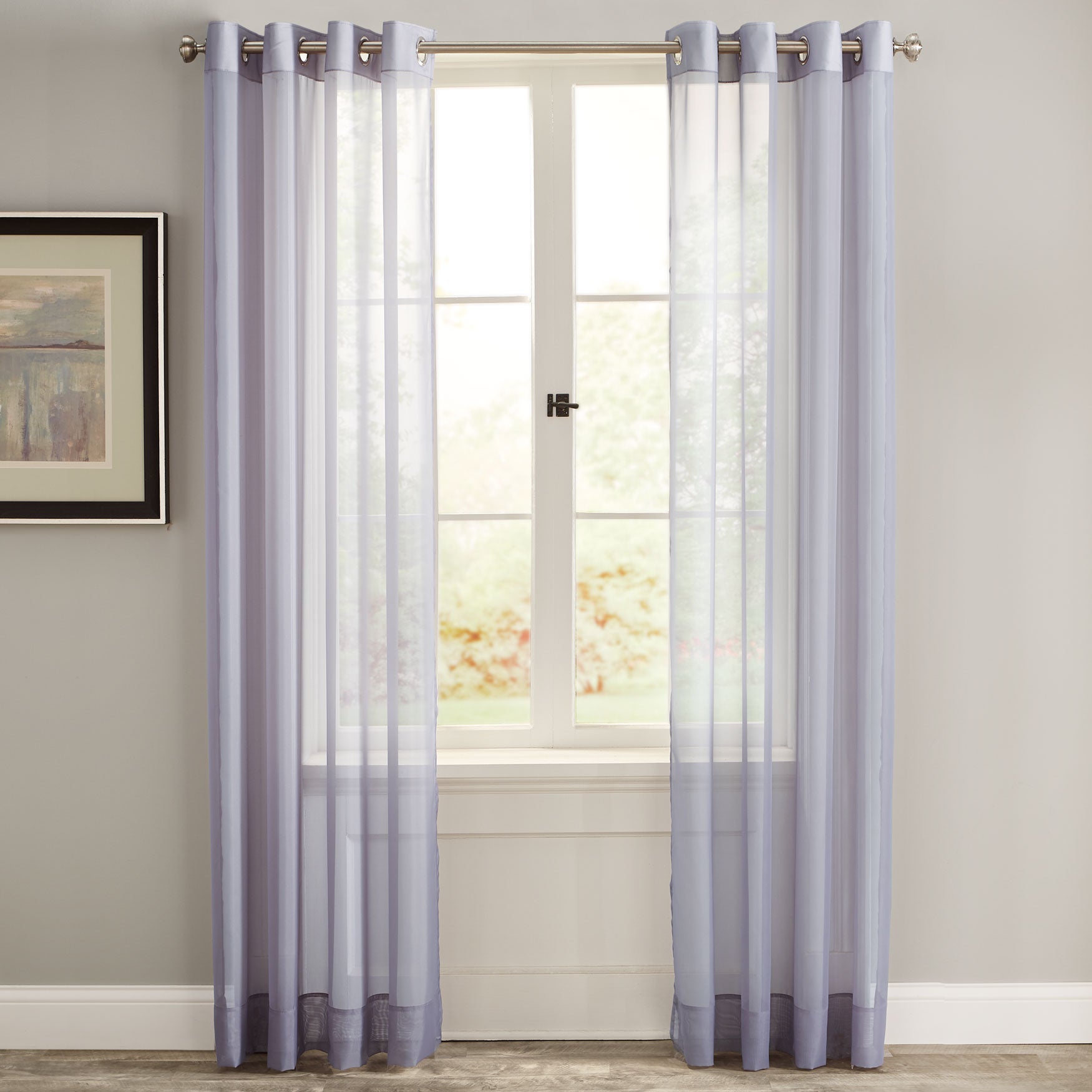 Bh Studio Sheer Voile Grommet Panel Sheer Curtains