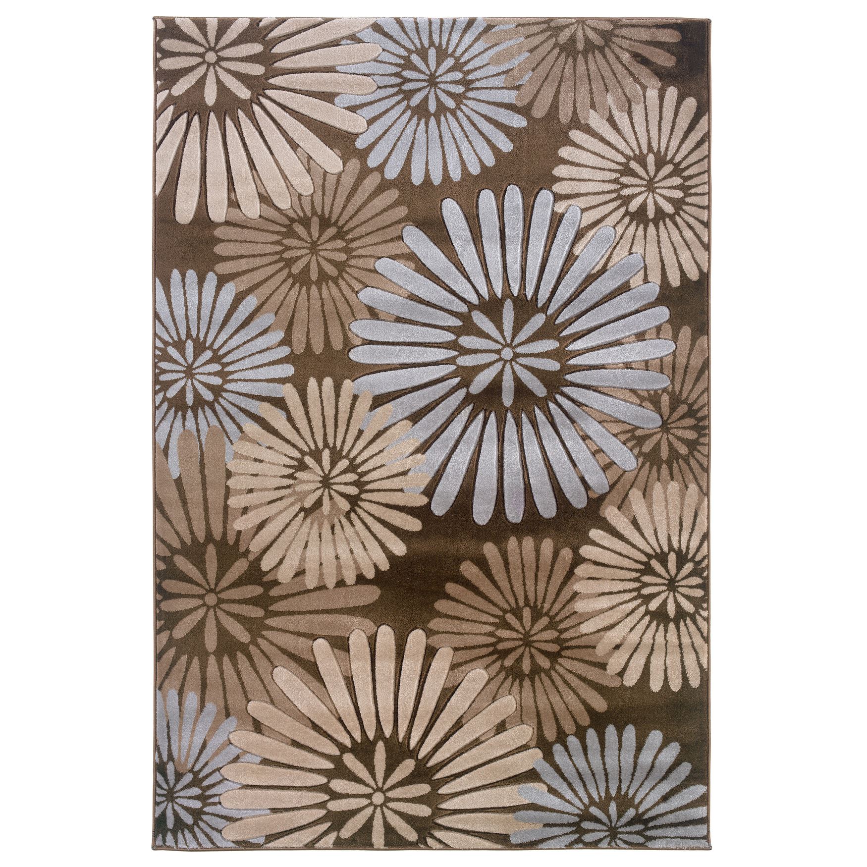Milan Brown/Aqua Area Rug Collection, 