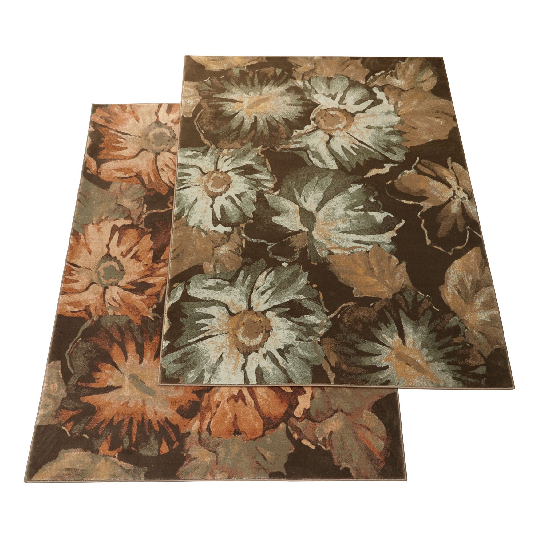 Large Laurent Floral Rug Décor Brylane Home