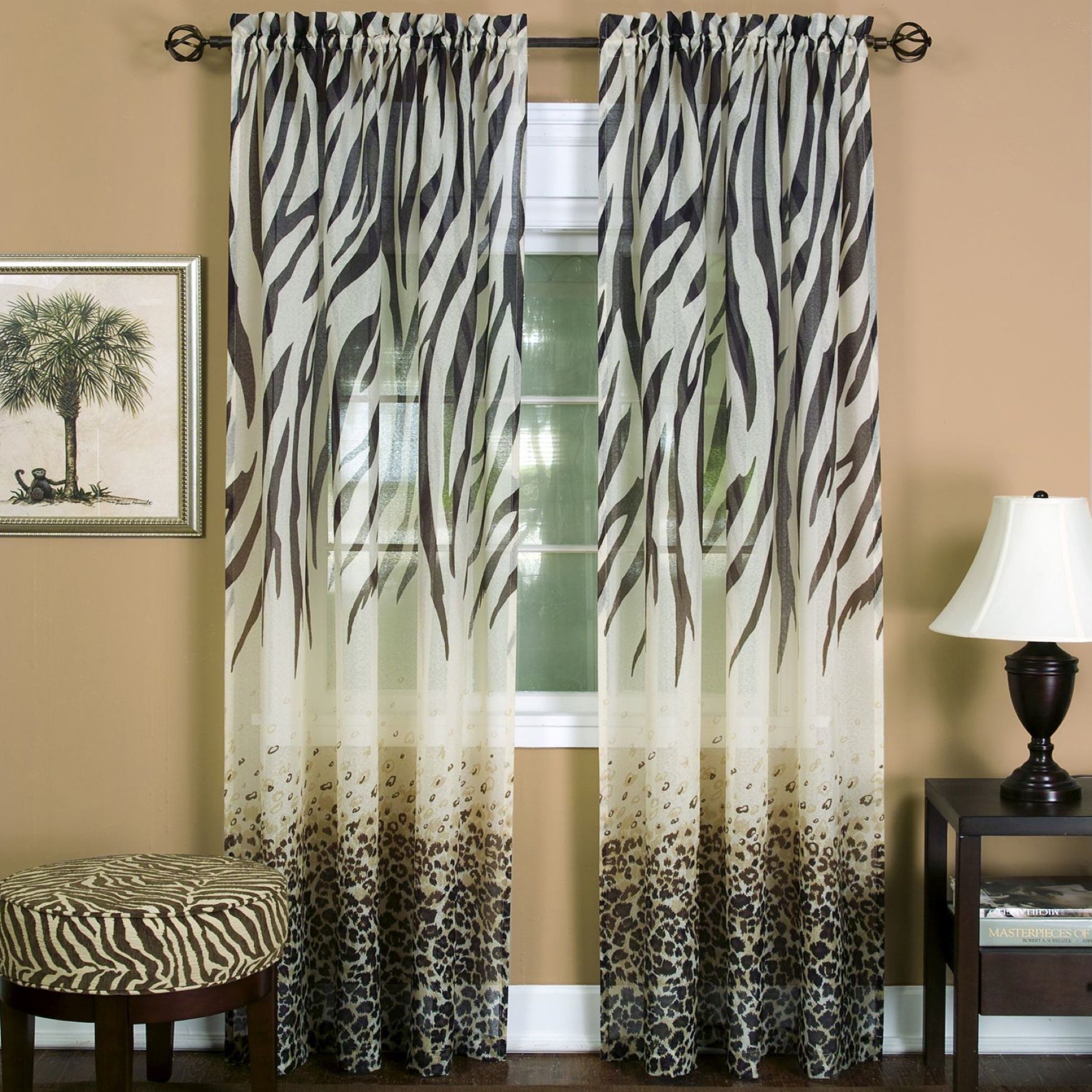 Kenya Window Curtain Panel Brylane Home
