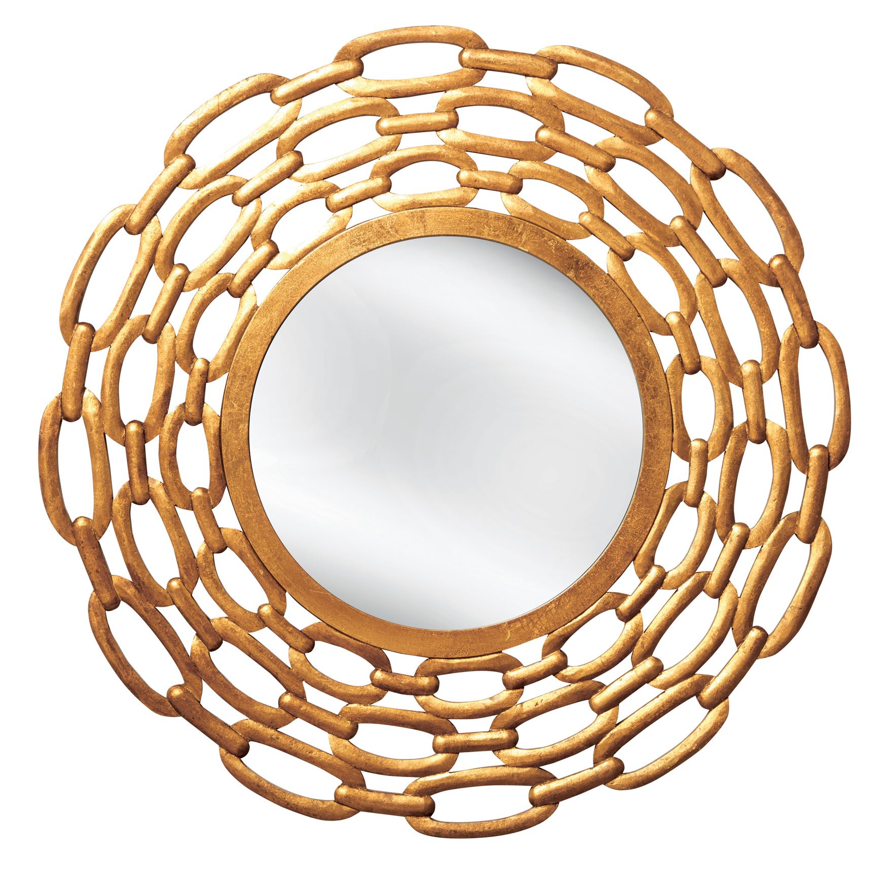 Chain Link Round Mirror Plus Size New Markdowns Brylane Home