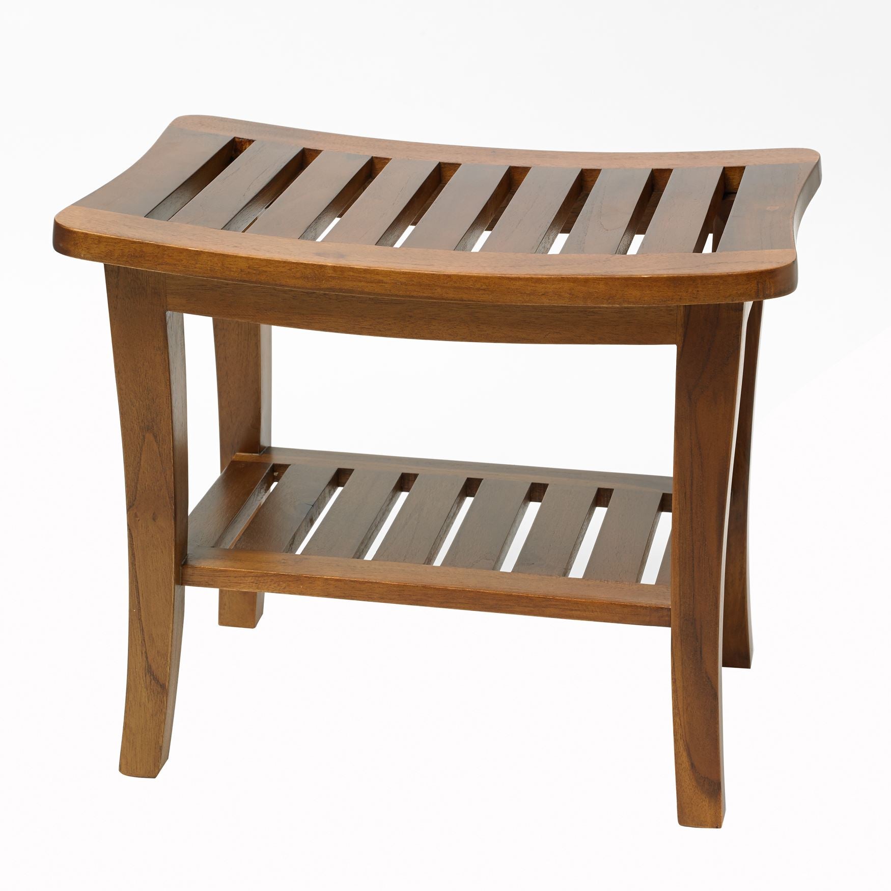 Teak Wood Bath Seat Bench Brylane Home
