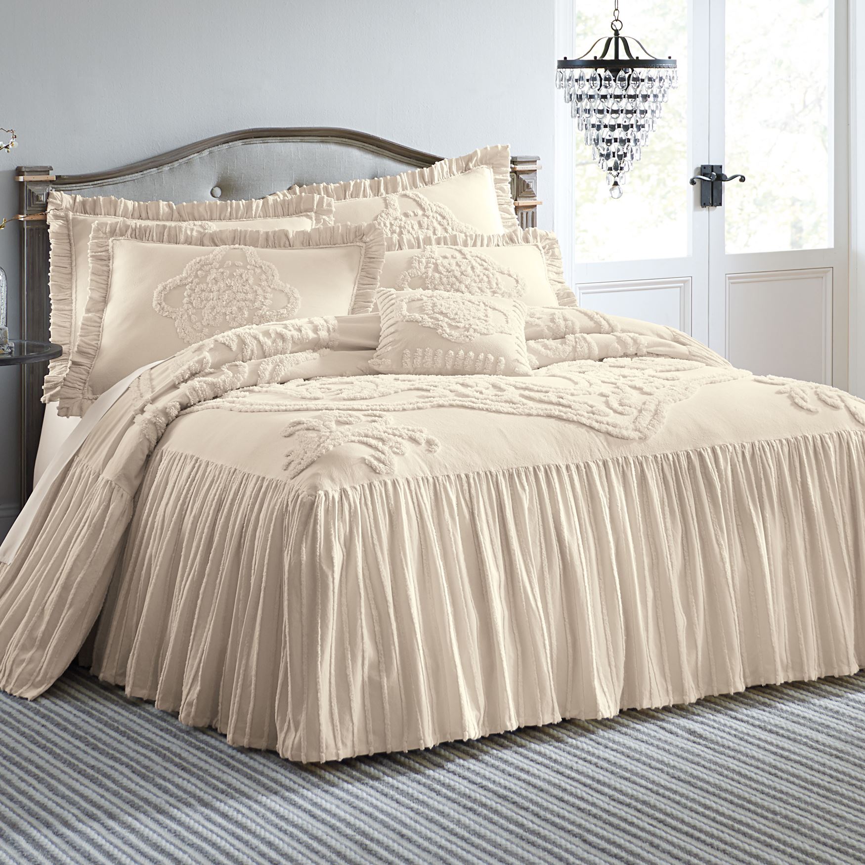 Madison Flounce Chenille Bedspread Collection Plus Size Bedspreads