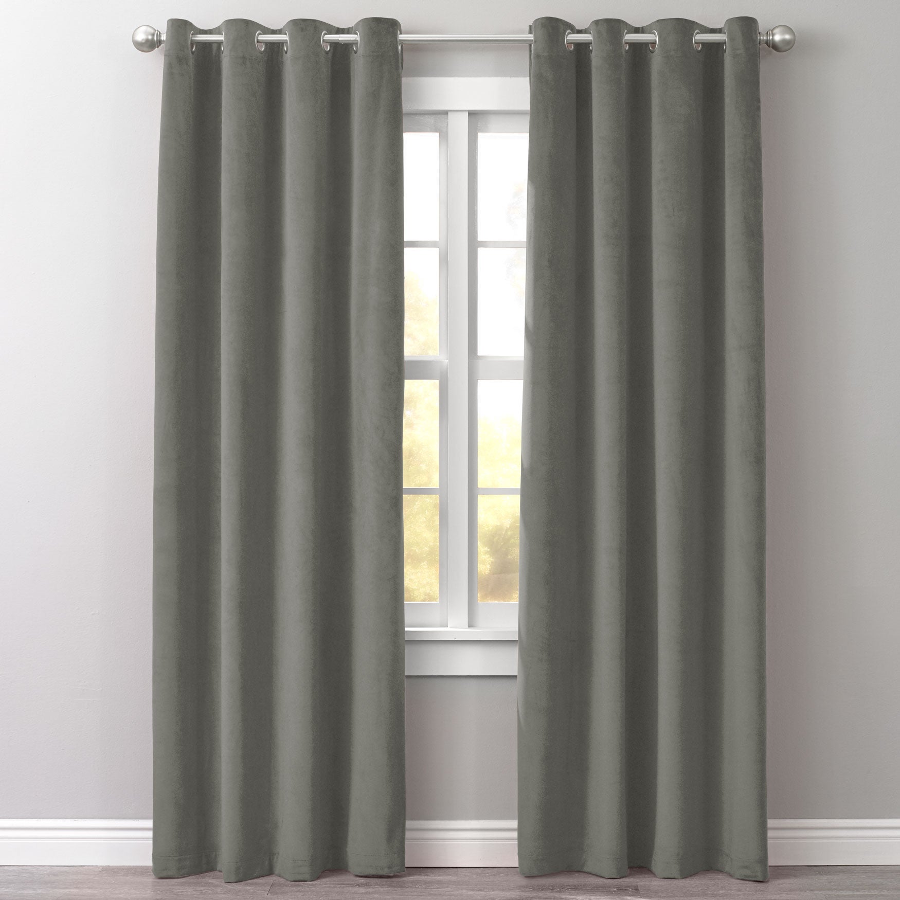 Bh Studio Velvet Grommet Panel Curtains Amp Drapes