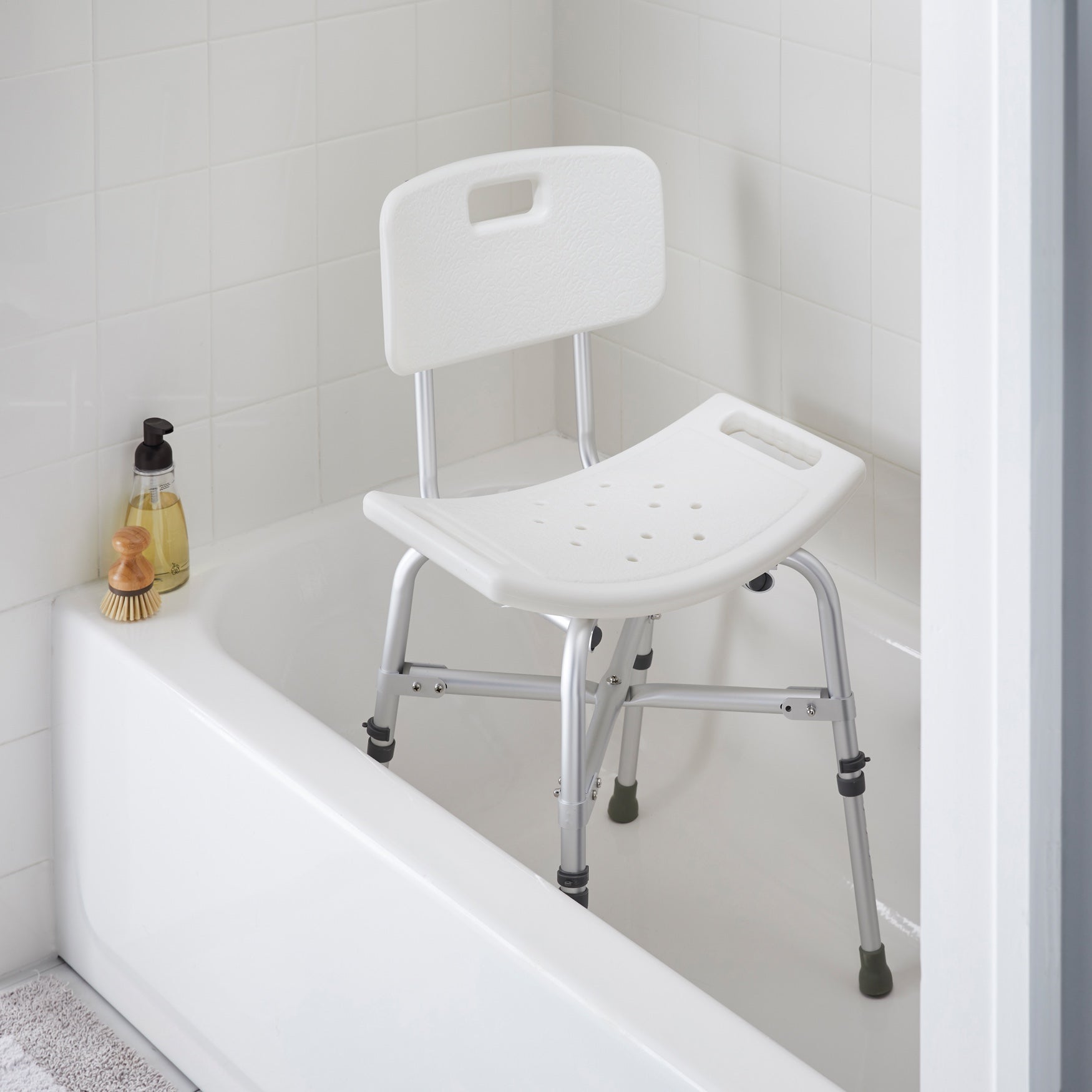 Deluxe Bariatric Shower Chair with CrossFrame Brace Brylane Home