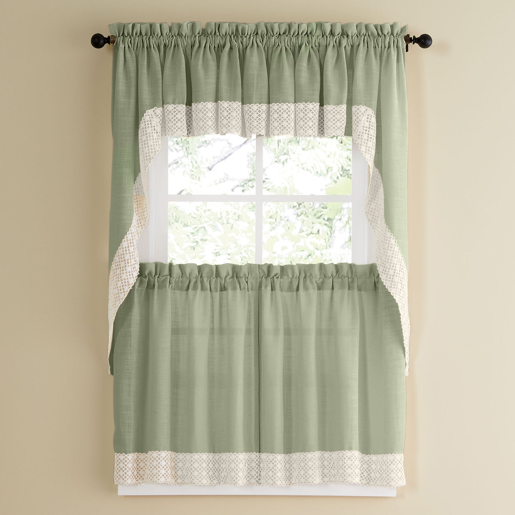 Salem Tier Curtain Kitchen Curtains Brylane Home