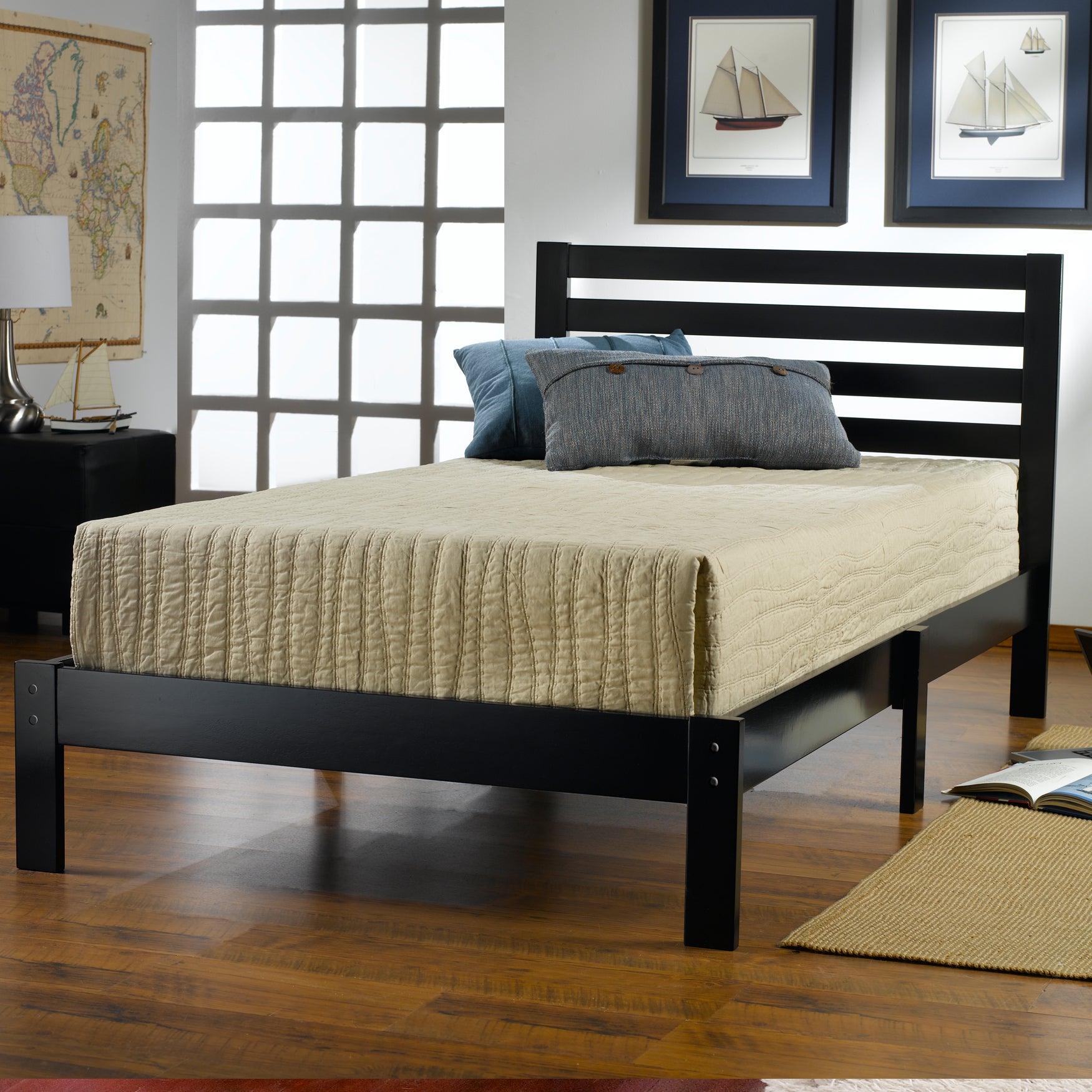 Hilale Aiden Twin Bed Set Plus Size Beds Brylane Home Hilale Aiden Twin Bed Set